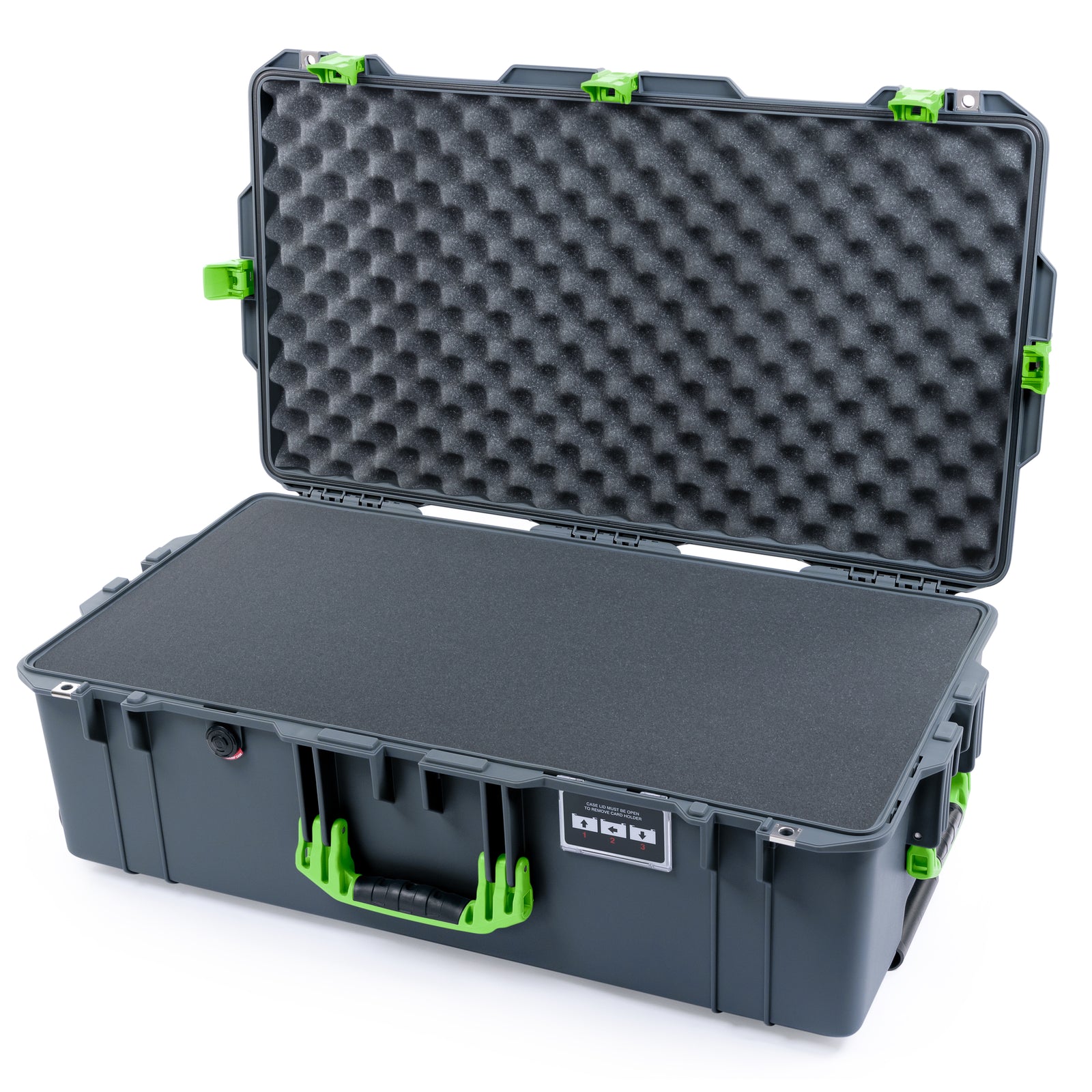 Pelican 1615 Air Case - Charcoal & Lime Green