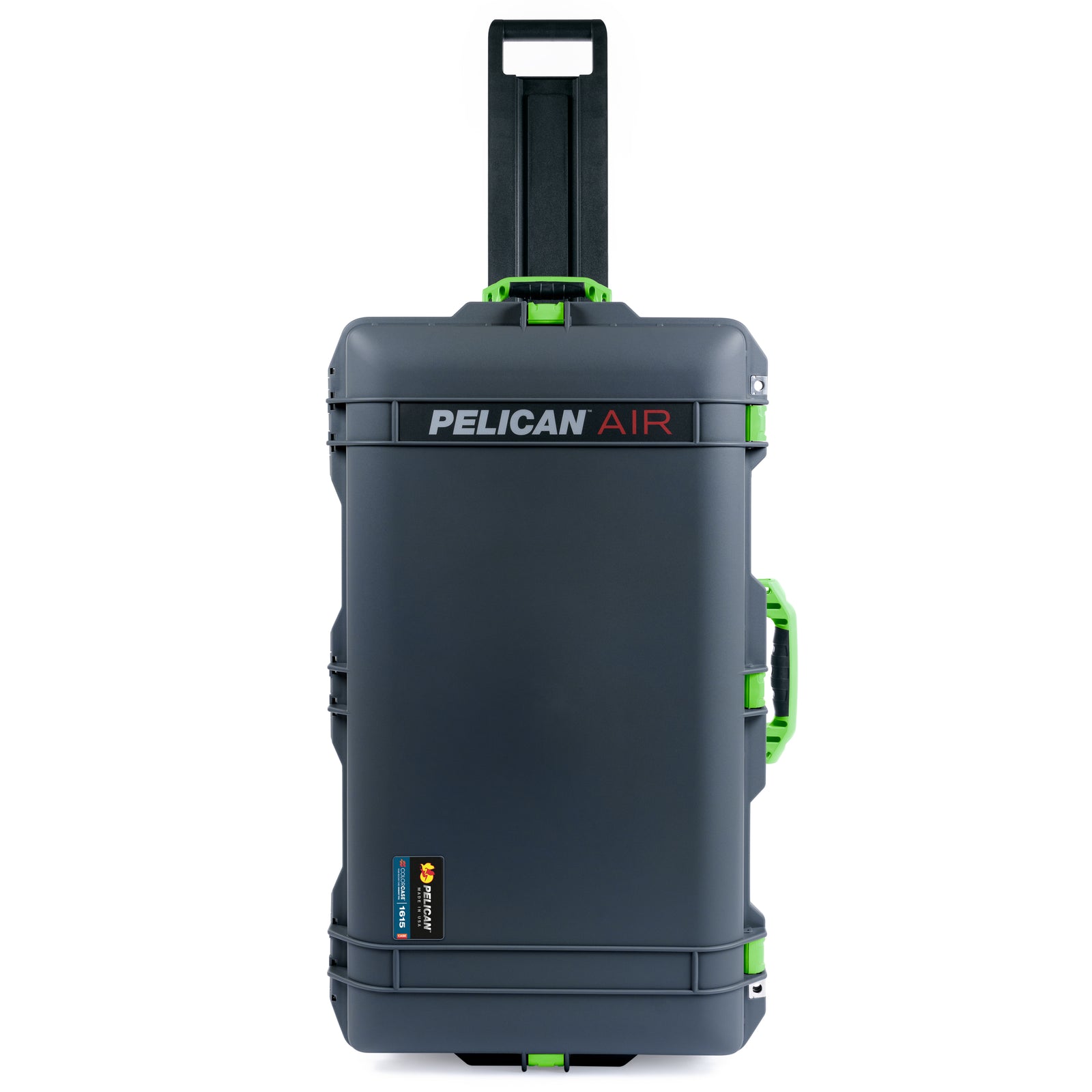 Pelican 1615 Air Case - Charcoal & Lime Green Trolley
