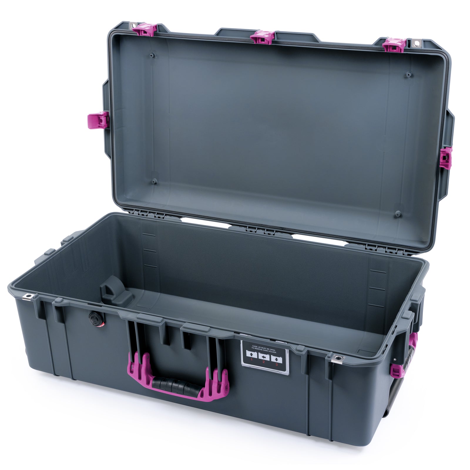 Pelican 1615 Air Case - Charcoal & Magenta Trolley - Empty