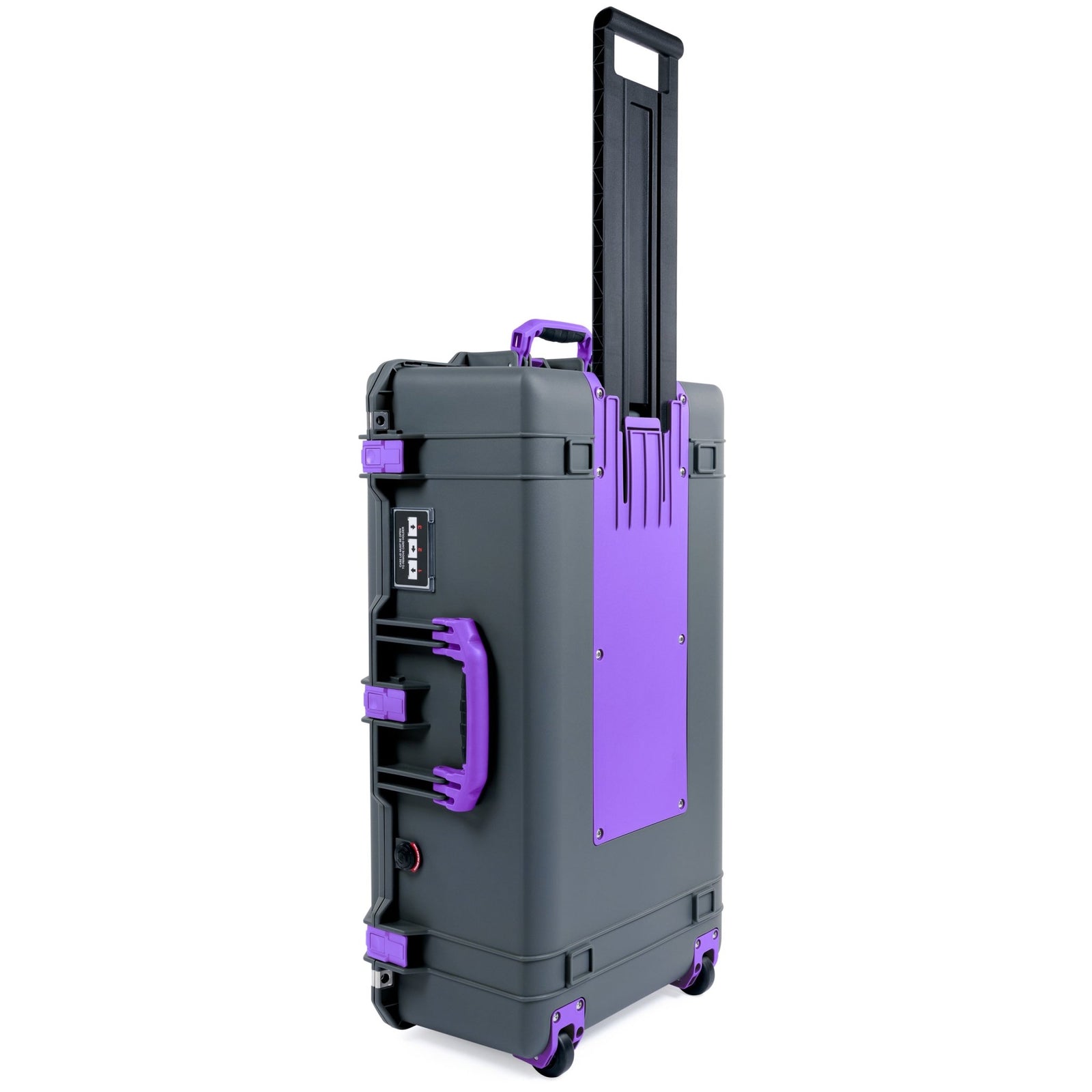 Pelican 1615 Air Case - Charcoal & Purple Trolley - Empty