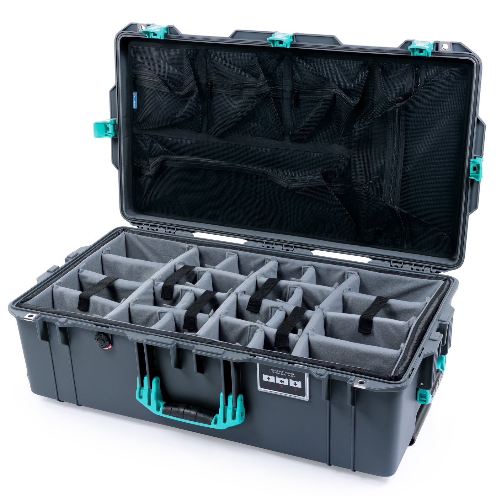 Pelican 1615 Air Case - Charcoal & Teal