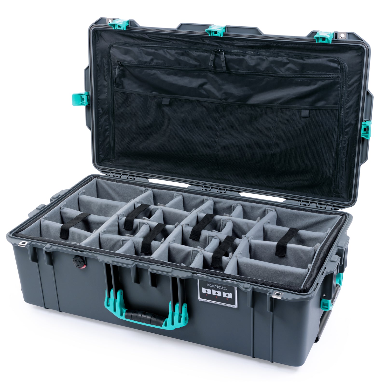 Pelican 1615 Air Case - Charcoal & Teal Trolley