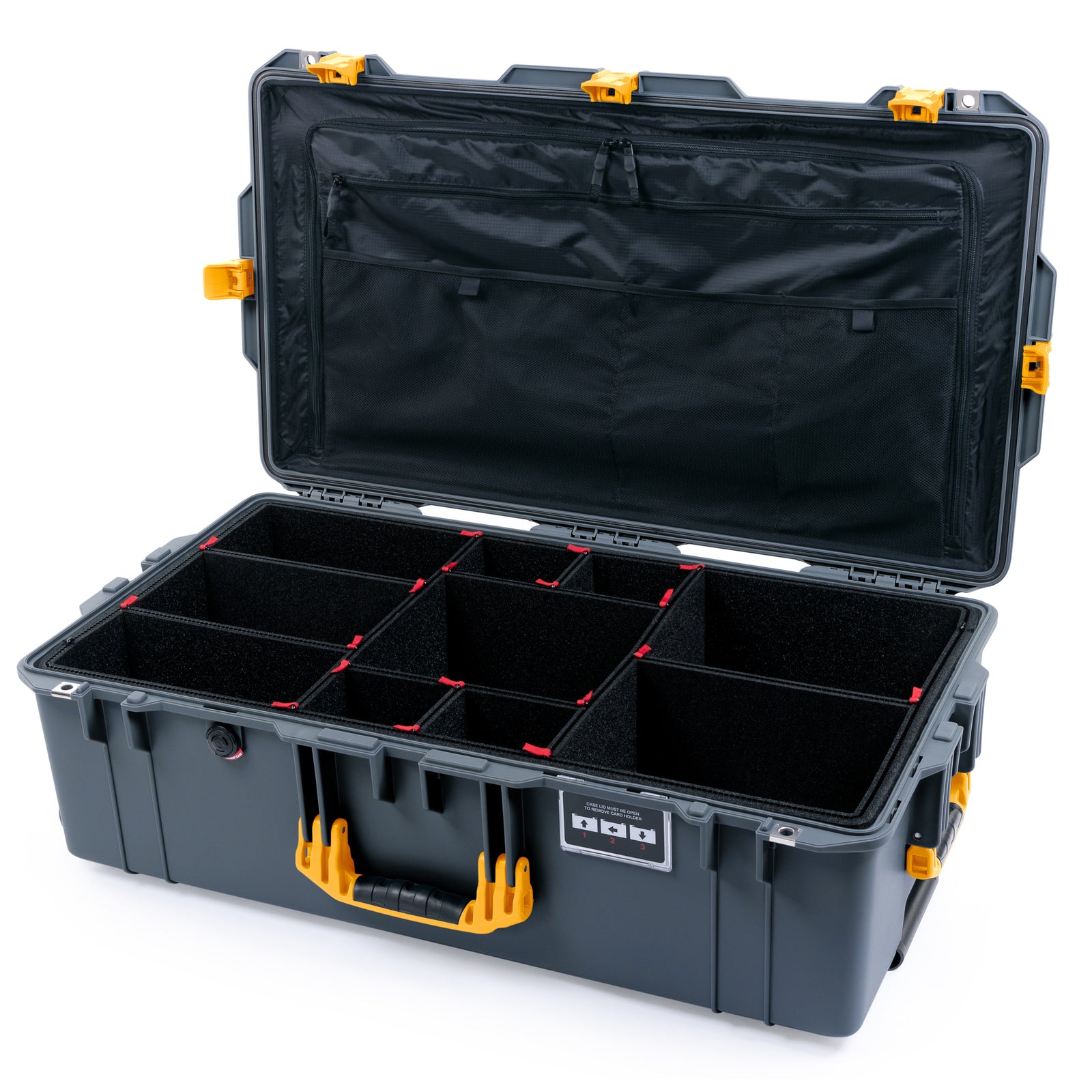 Pelican 1615 Air Case - Charcoal & Yellow