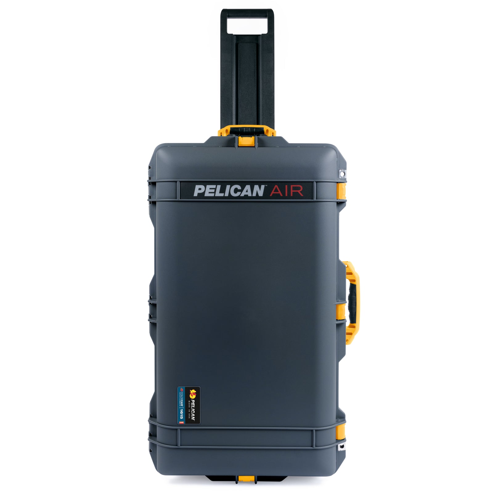 Pelican 1615 Air Case - Charcoal & Yellow Trolley