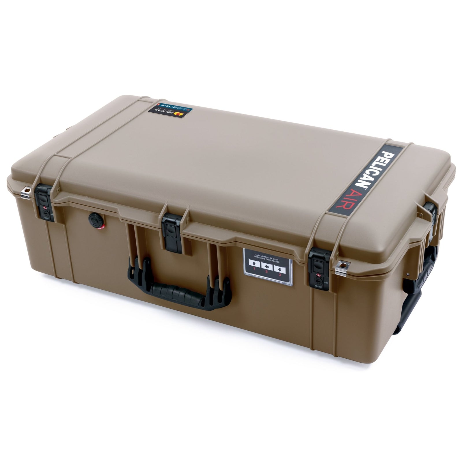 Pelican 1615 Air Case - Dark Desert Dirt & Black TSA Latches - Empty