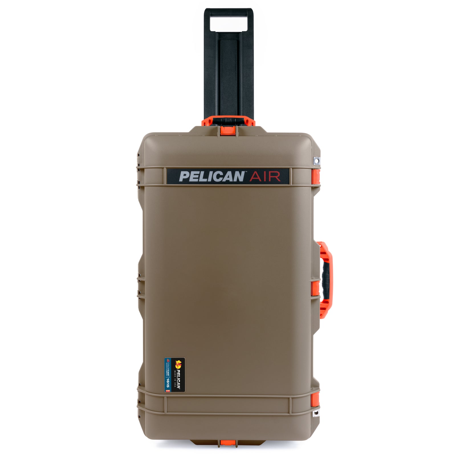 Pelican 1615 Air Case - Dark Desert Dirt & Orange