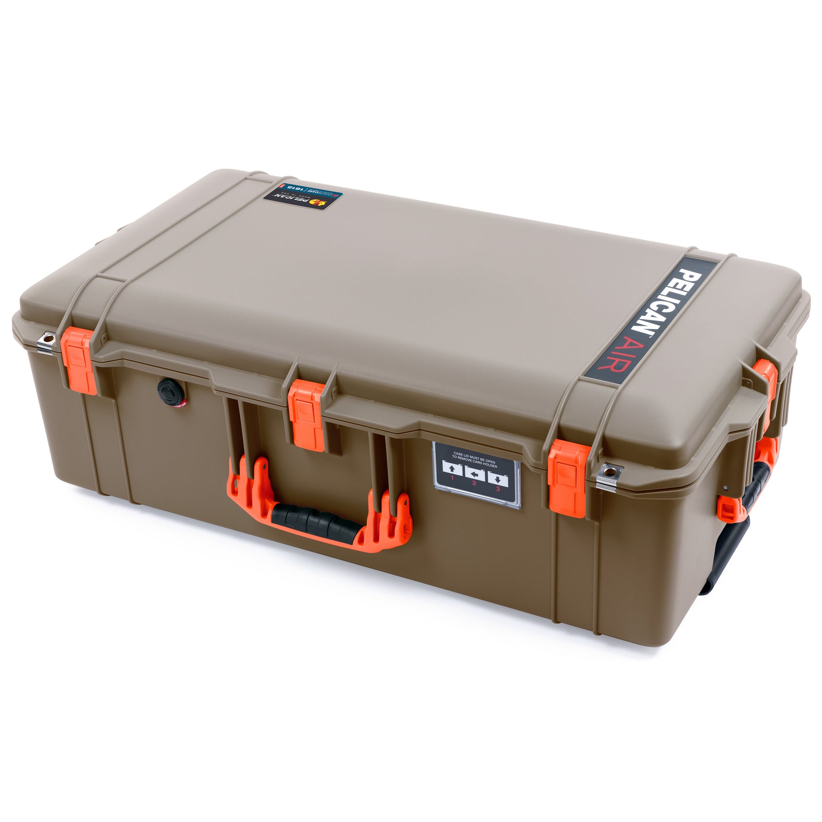 Pelican 1615 Air Case - Dark Desert Dirt & Orange
