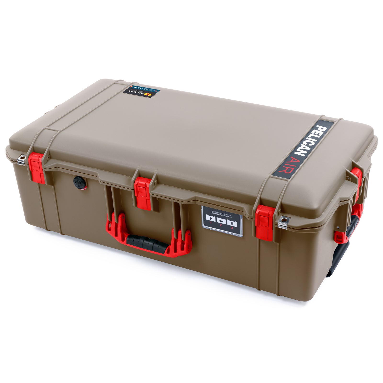 Pelican 1615 Air Case - Dark Desert Dirt & Red