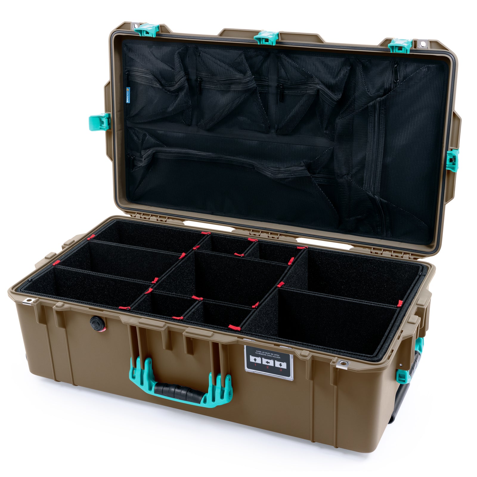 Pelican 1615 Air Case - Dark Desert Dirt & Teal