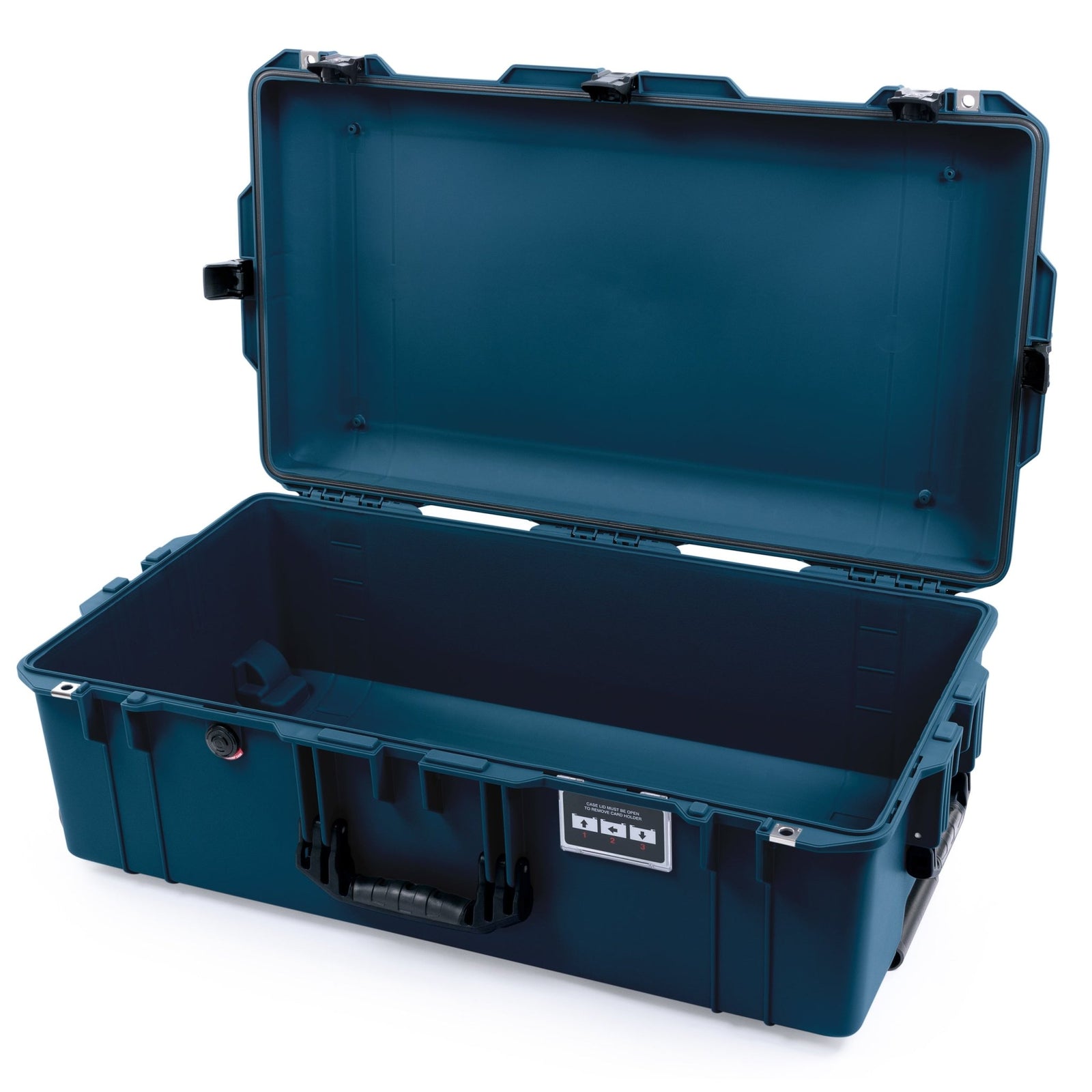 Pelican 1615 Air Case - Deep Pacific & Black TSA Latches + Trolley - Empty
