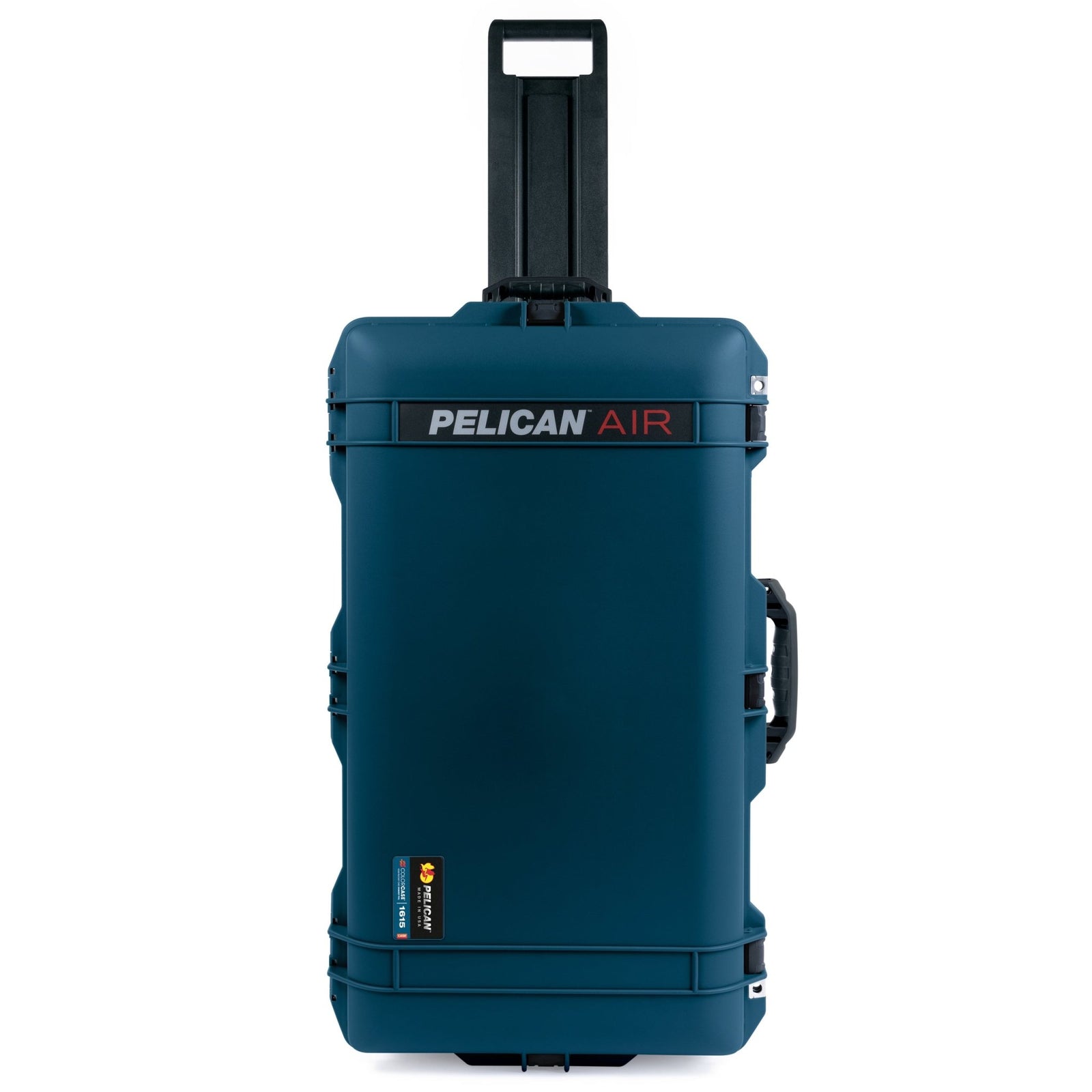 Pelican 1615 Air Case - Deep Pacific & Black TSA Latches + Trolley - Empty