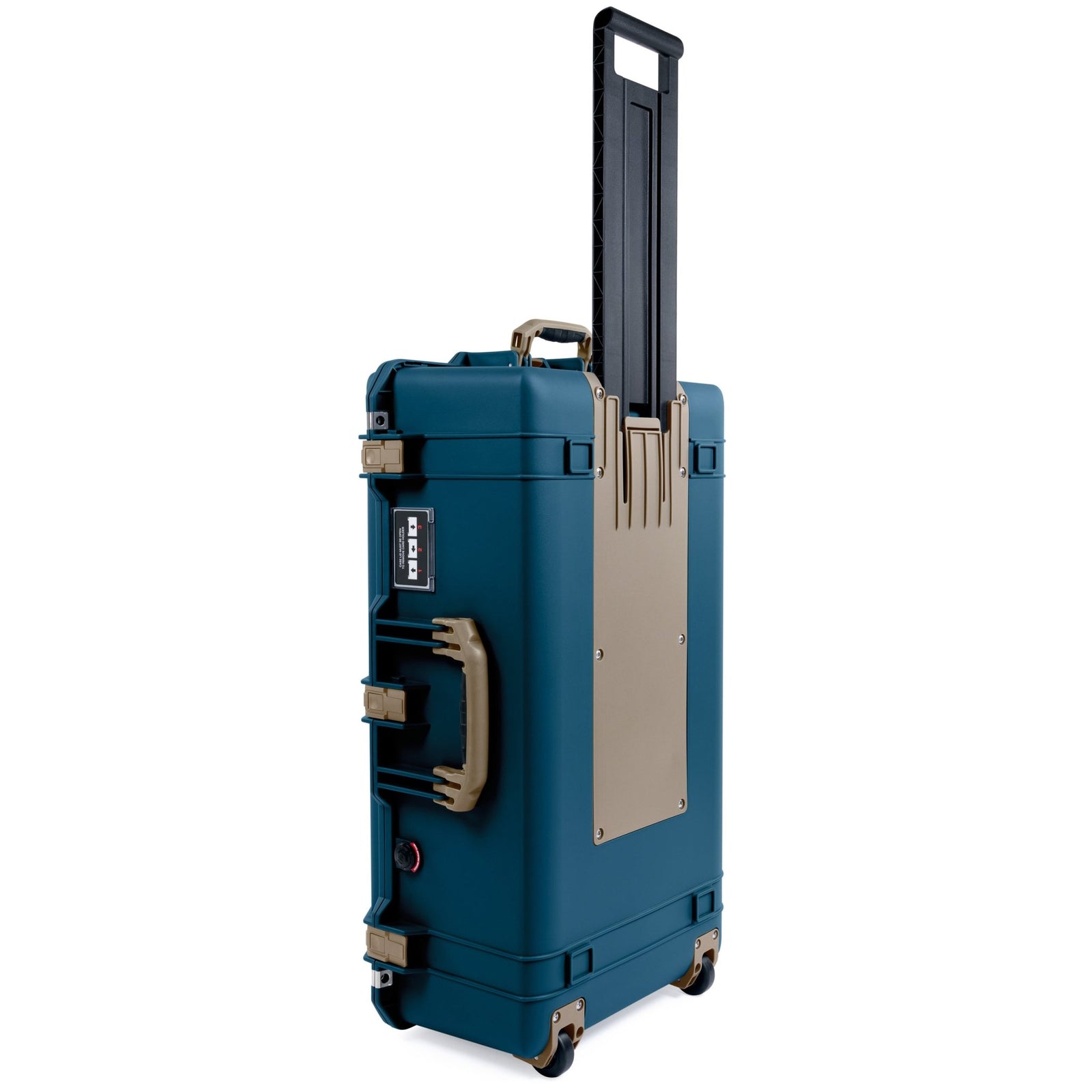 Pelican 1615 Air Case - Deep Pacific & Dark Desert Dirt Trolley - Empty