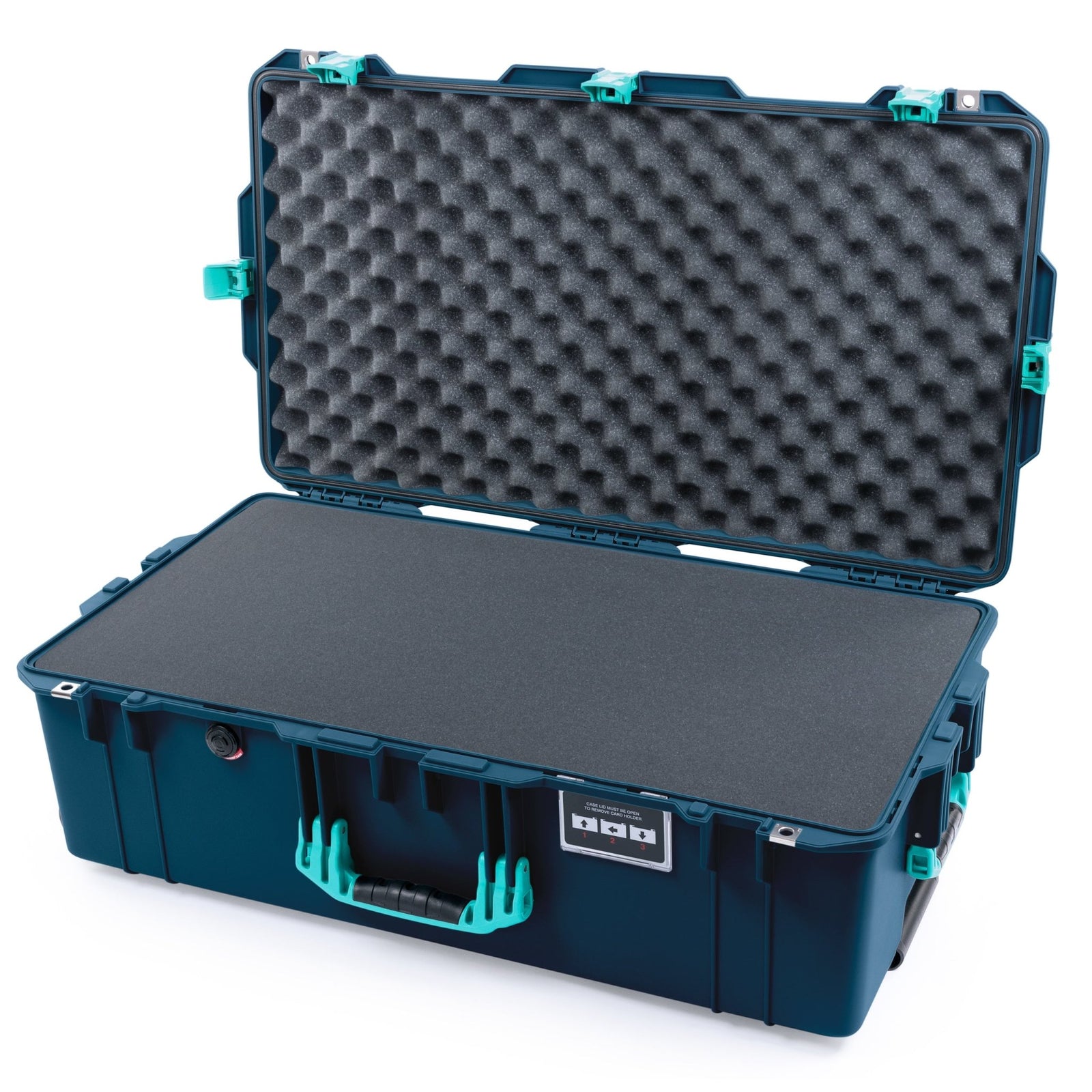 Pelican 1615 Air Case - Deep Pacific & Teal - Pick & Pluck Foam / Convoluted Lid Foam