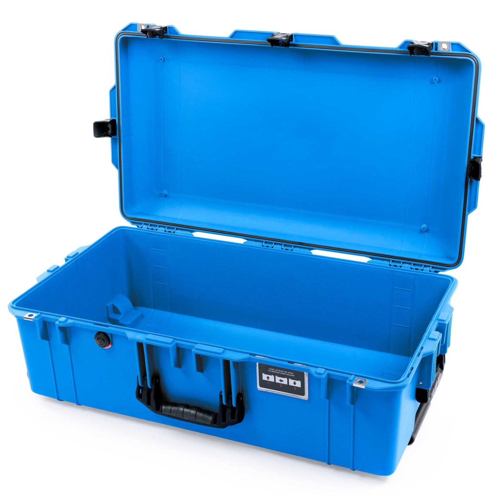 Pelican 1615 Air Case - Electric Blue & Black TSA Latches + Trolley - Empty