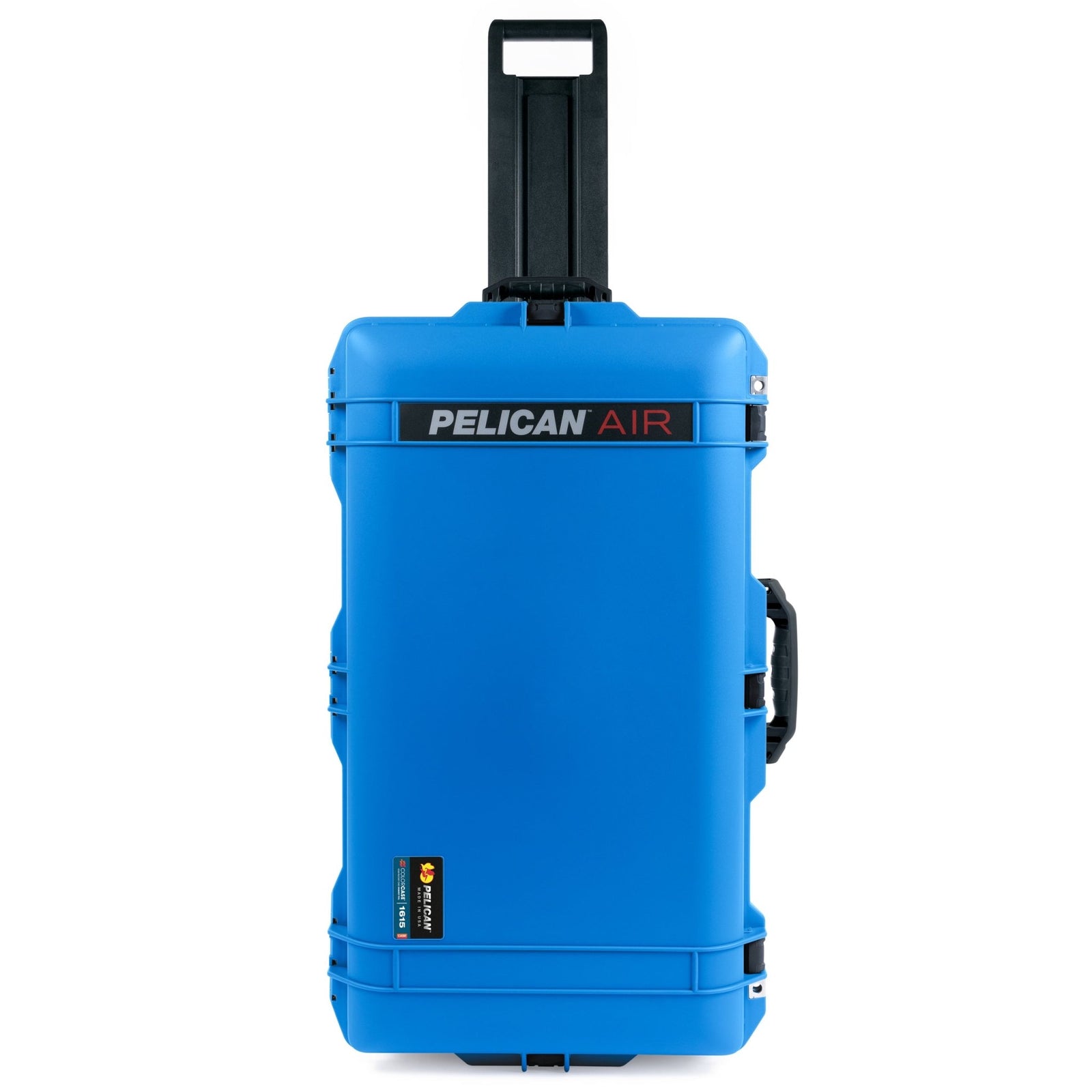Pelican 1615 Air Case - Electric Blue & Black TSA Latches + Trolley - Empty