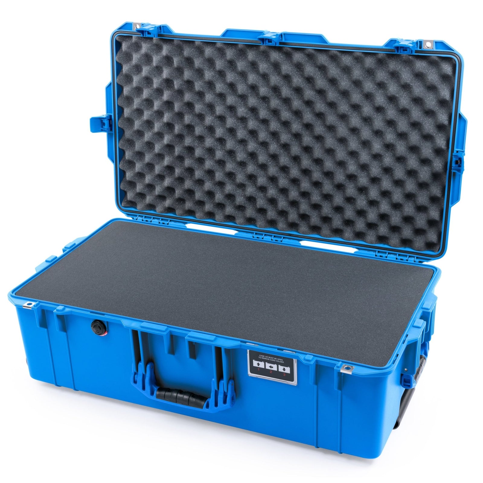 Pelican 1615 Air Case - Electric Blue - Pick & Pluck Foam / Convoluted Lid Foam