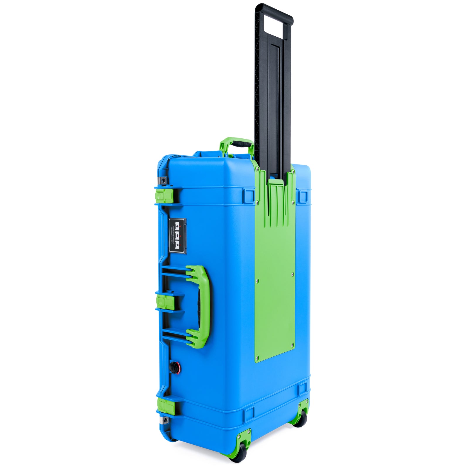 Pelican 1615 Air Case - Electric Blue & Lime Green Trolley