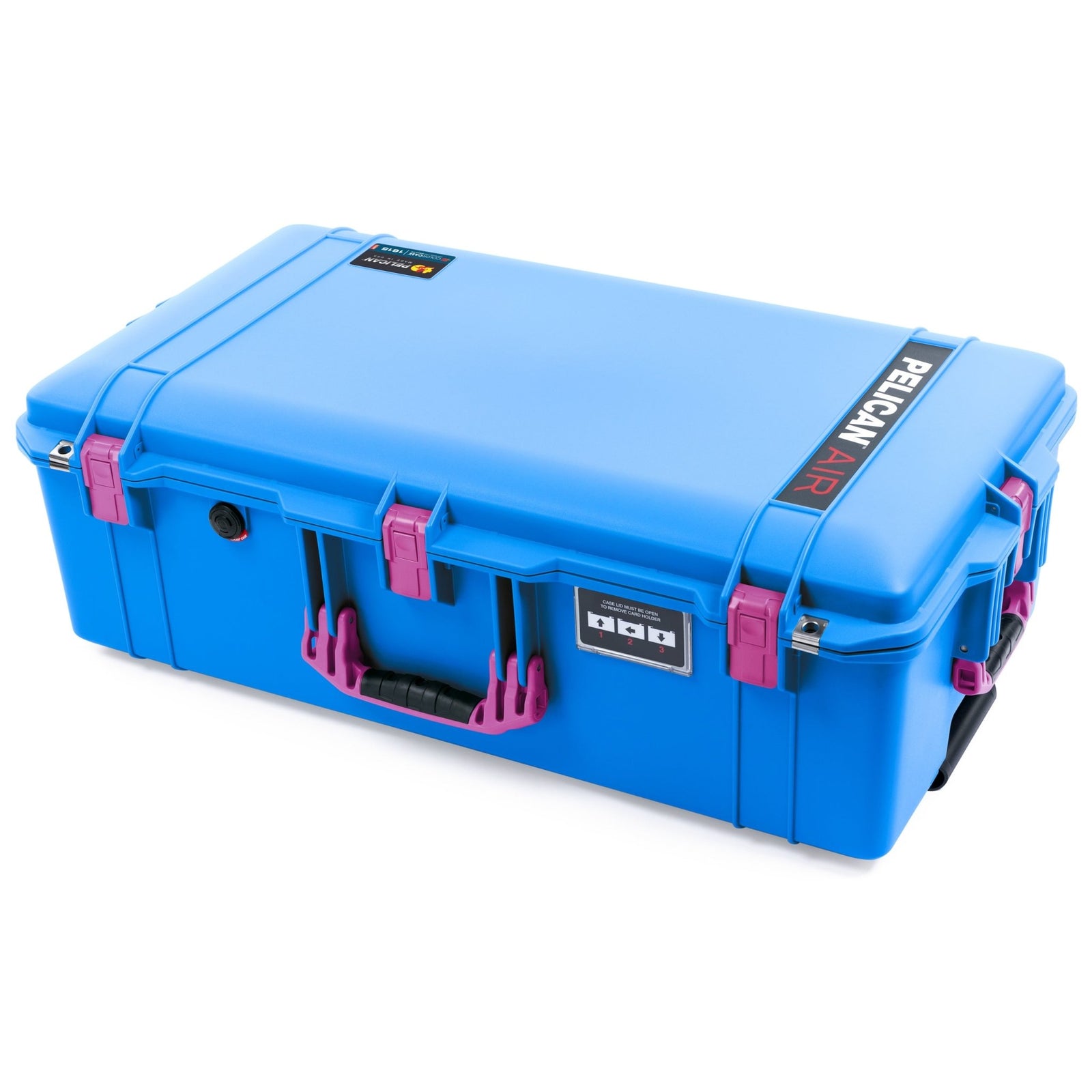 Pelican 1615 Air Case - Electric Blue & Magenta Trolley - Empty