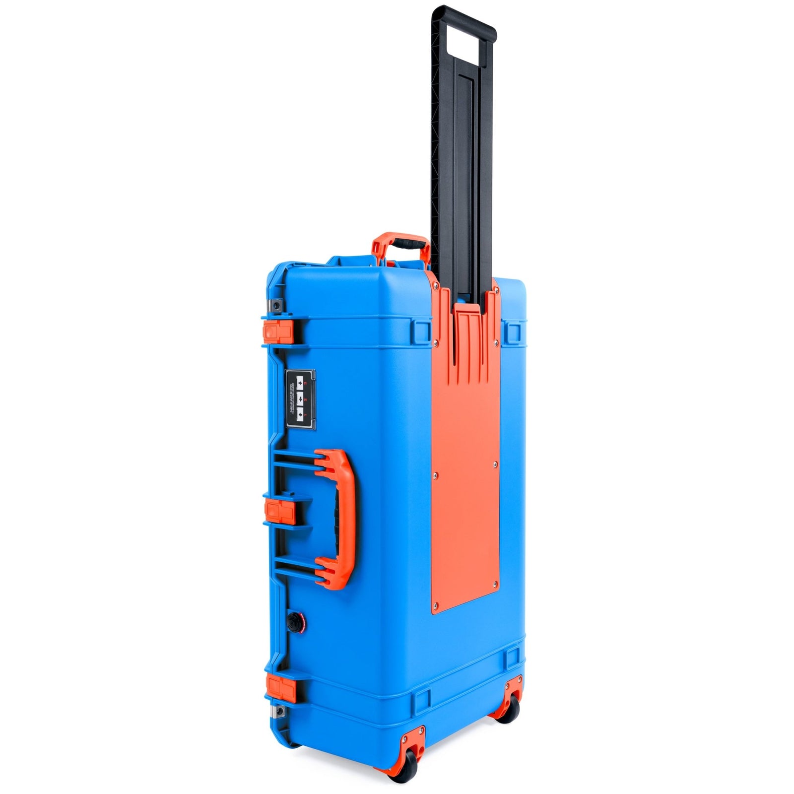 Pelican 1615 Air Case - Electric Blue & Orange Trolley - Empty
