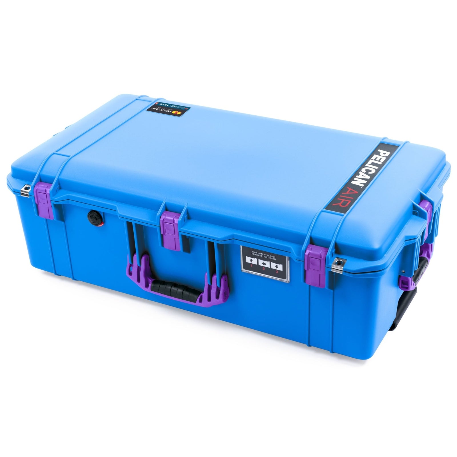 Pelican 1615 Air Case - Electric Blue & Purple Trolley - Empty