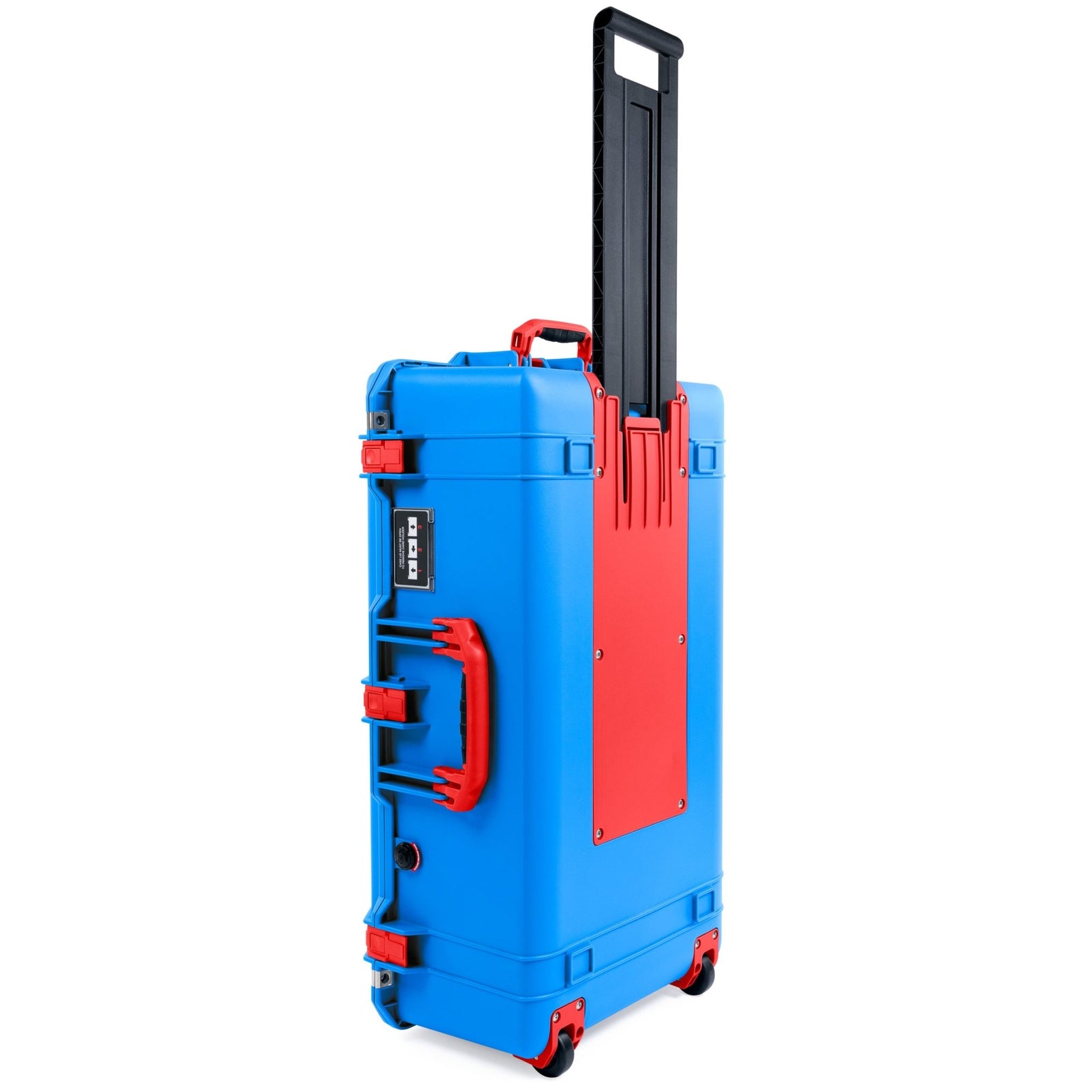 Pelican 1615 Air Case - Electric Blue & Red Trolley - Empty