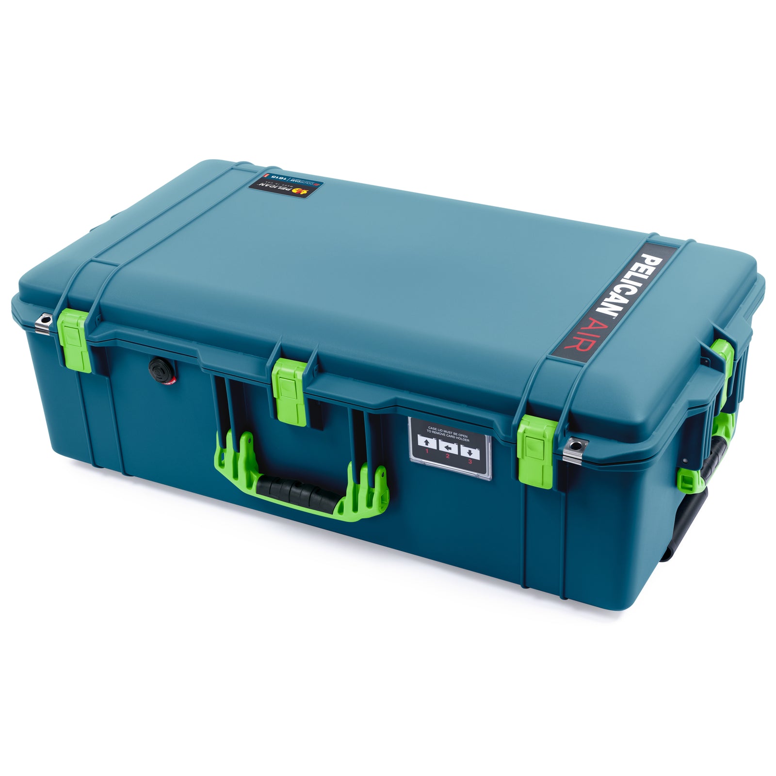 Pelican 1615 Air Case - Indigo & Lime Green Trolley