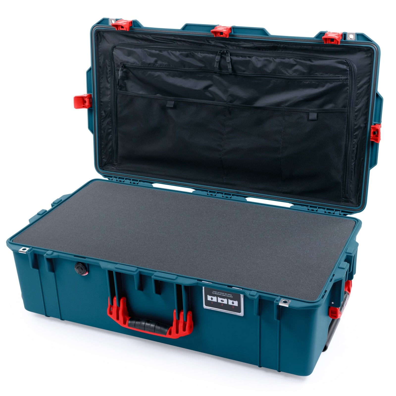 Pelican 1615 Air Case - Indigo & Red - Pick & Pluck Foam / TRVL Lid Organizer