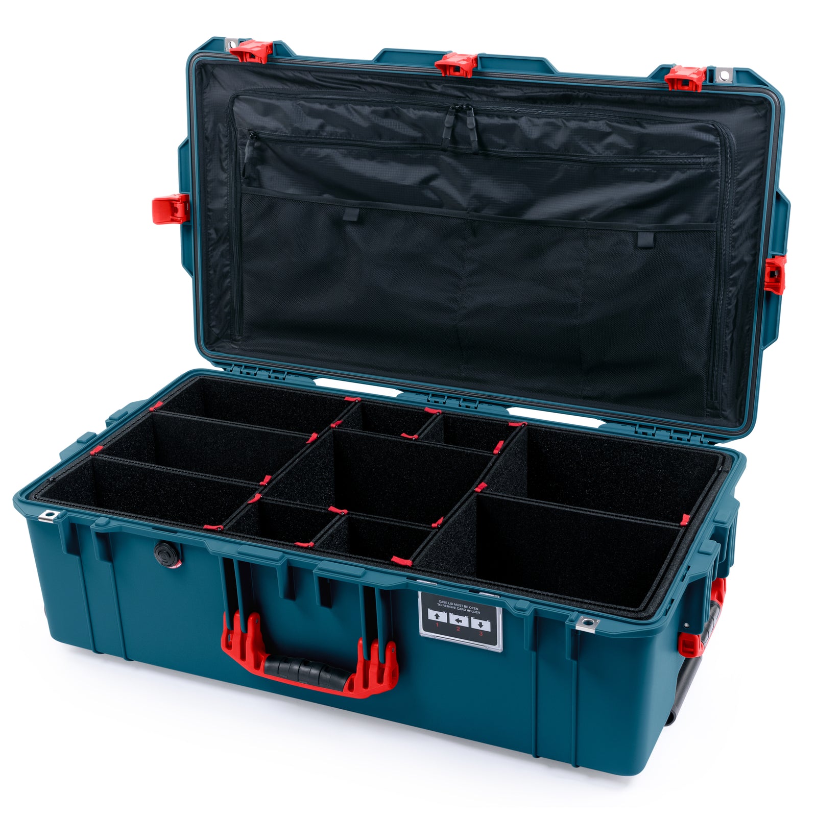 Pelican 1615 Air Case - Indigo & Red Trolley