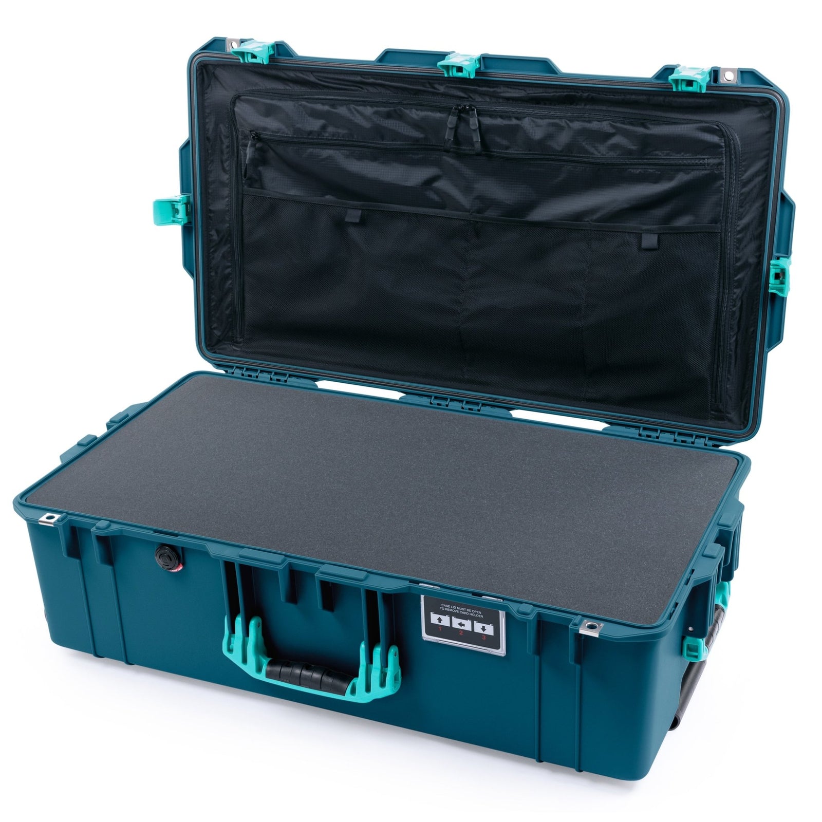 Pelican 1615 Air Case - Indigo & Teal - Pick & Pluck Foam / TRVL Lid Organizer