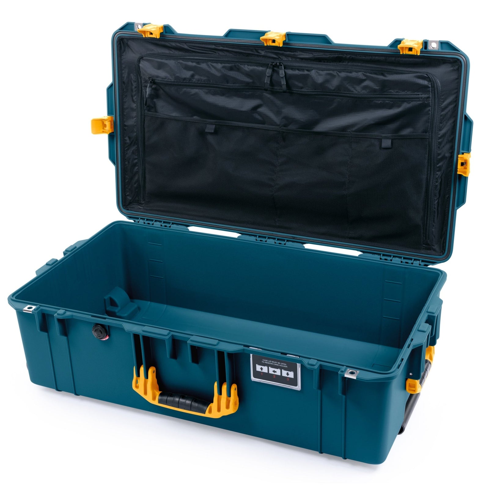 Pelican 1615 Air Case - Indigo & Yellow - TRVL Lid Organizer Only