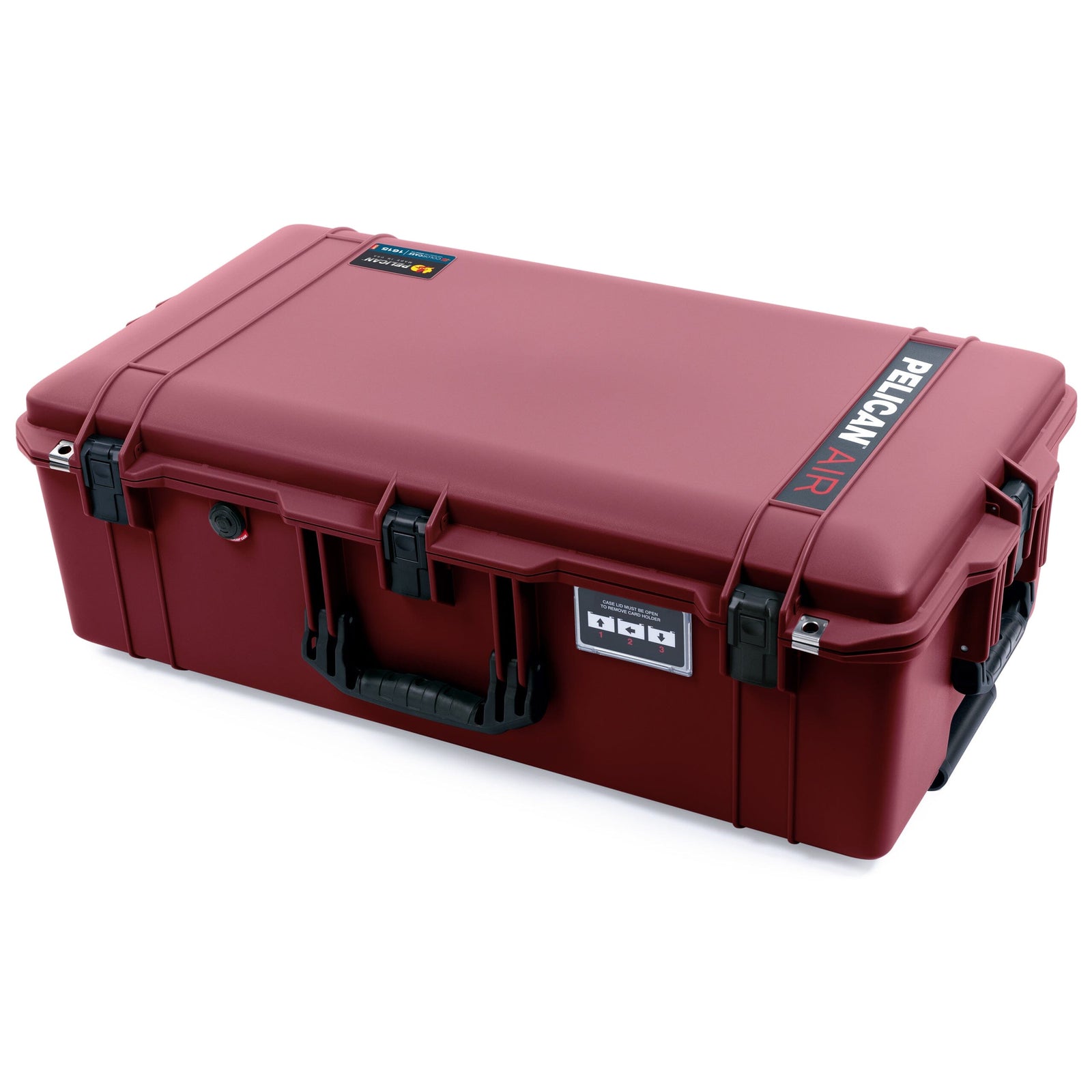 Pelican 1615 Air Case - Oxblood & Black Trolley None (Case Only) ColorCase 016150-0000-510-111-110