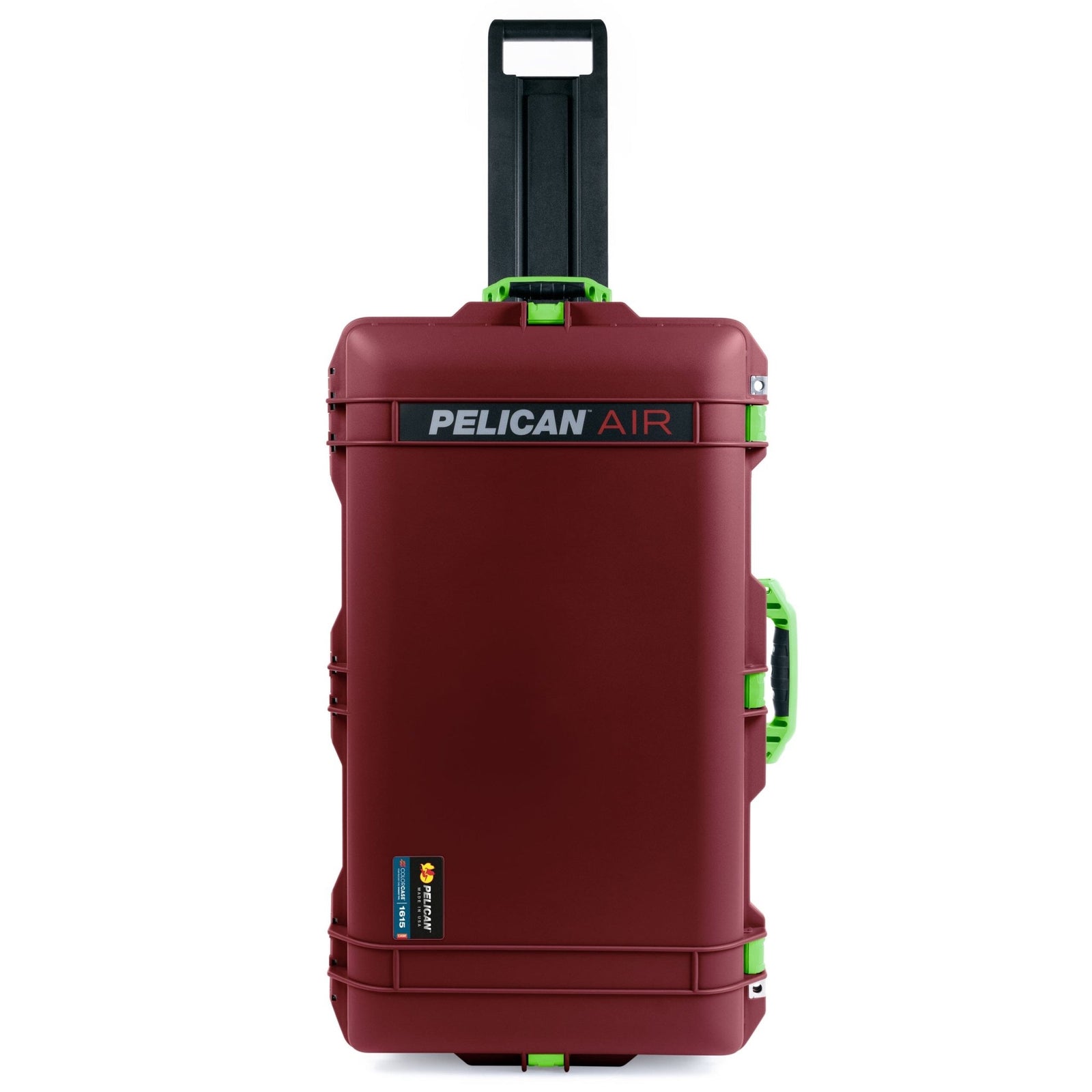 Pelican 1615 Air Case - Oxblood & Lime Green ColorCase