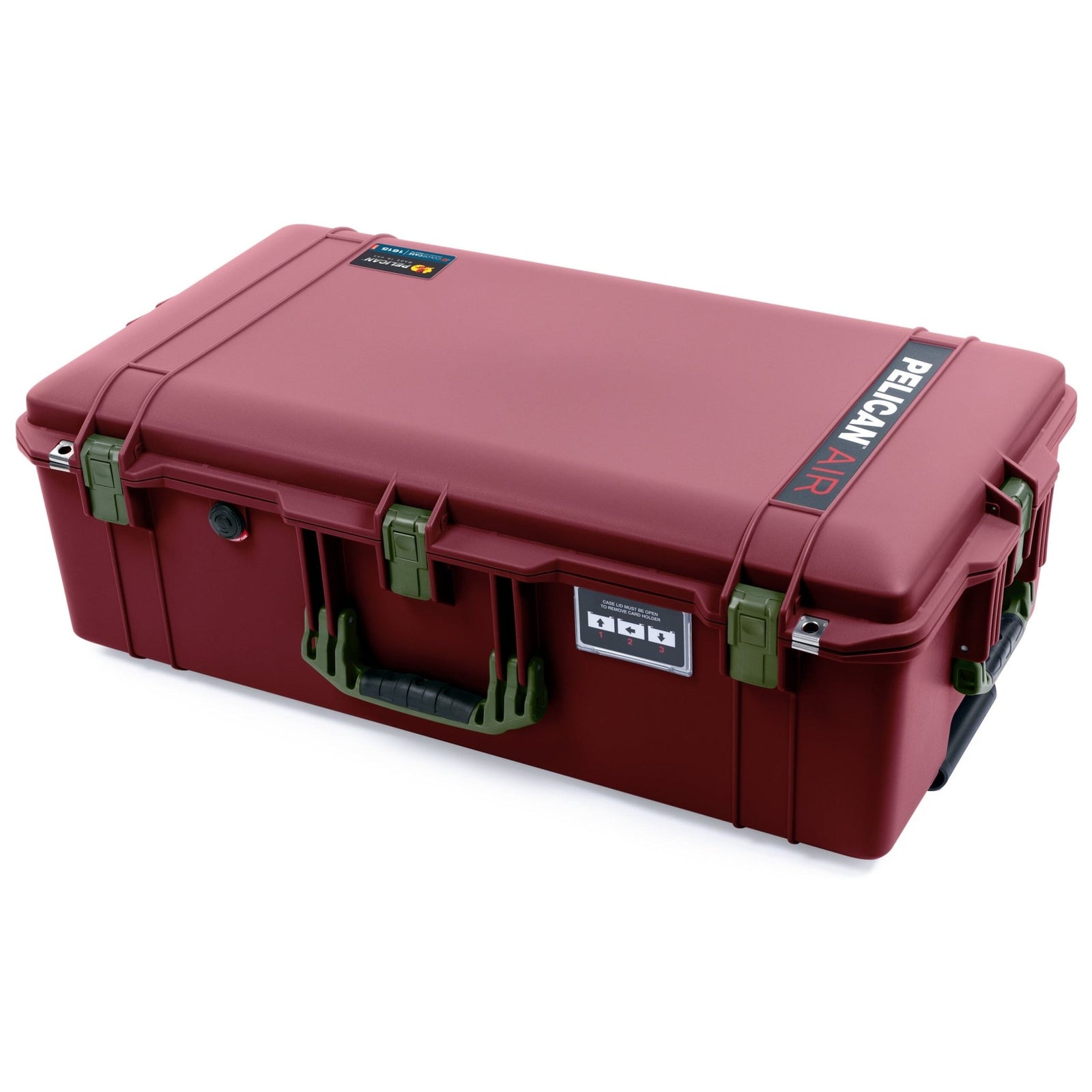 Pelican 1615 Air Case - Oxblood & OD Green None (Case Only) ColorCase 016150-0000-510-131