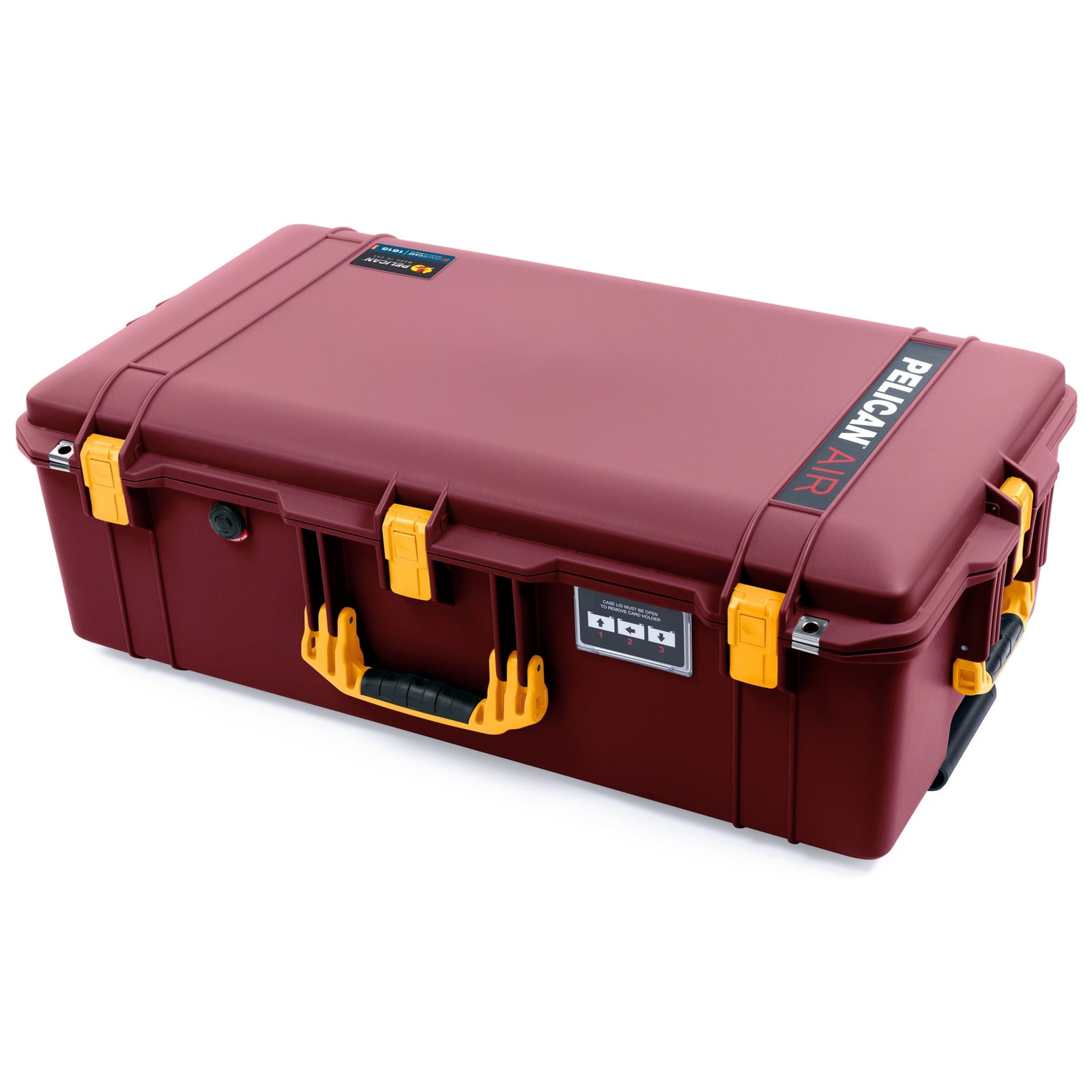 Pelican 1615 Air Case - Oxblood & Yellow None (Case Only) ColorCase 016150-0000-510-241