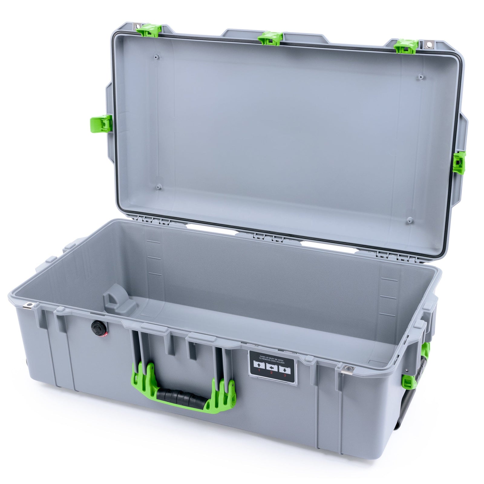 Pelican 1615 Air Case - Silver & Lime Green Empty ColorCase 016150-0000-180-301