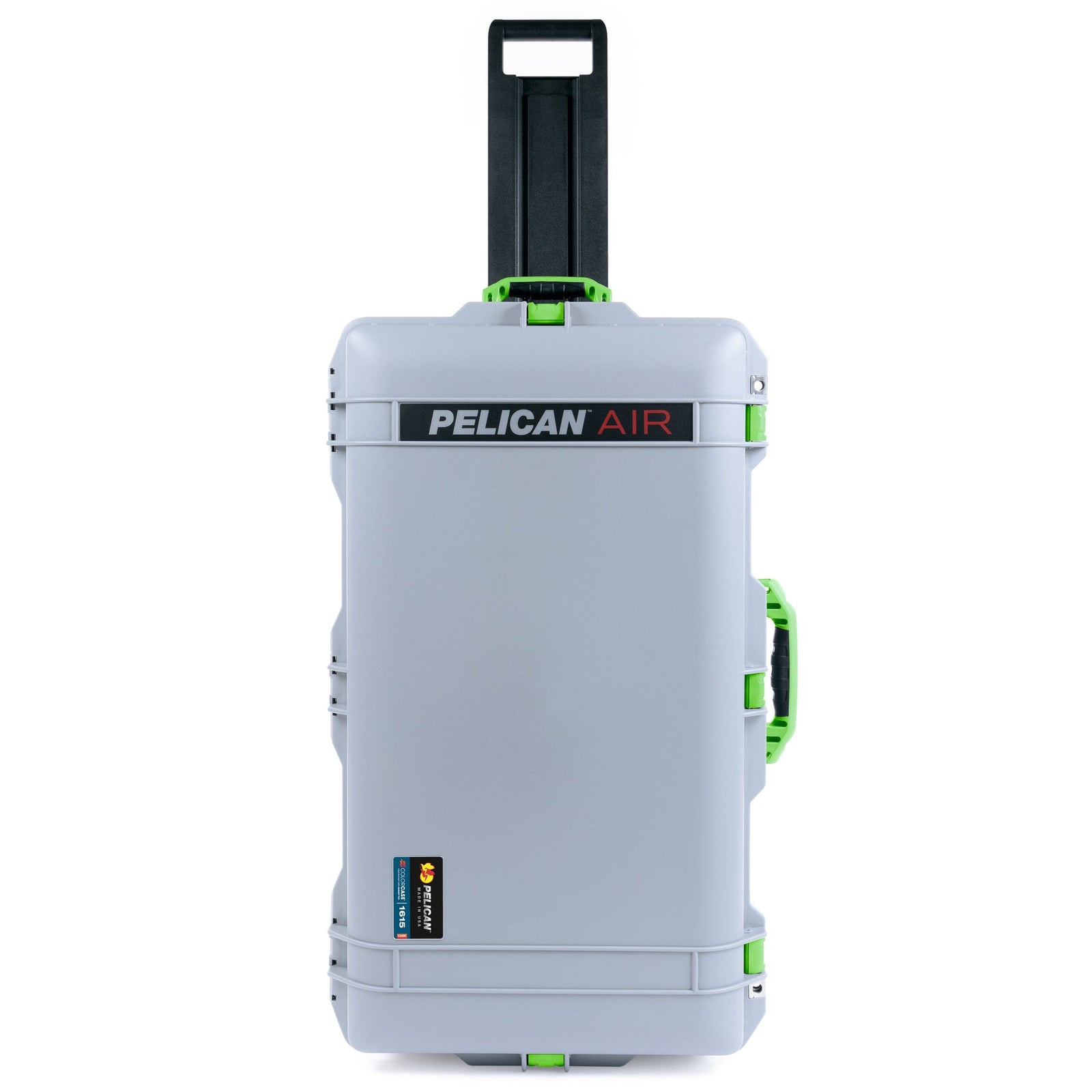 Pelican 1615 Air Case - Silver & Lime Green ColorCase