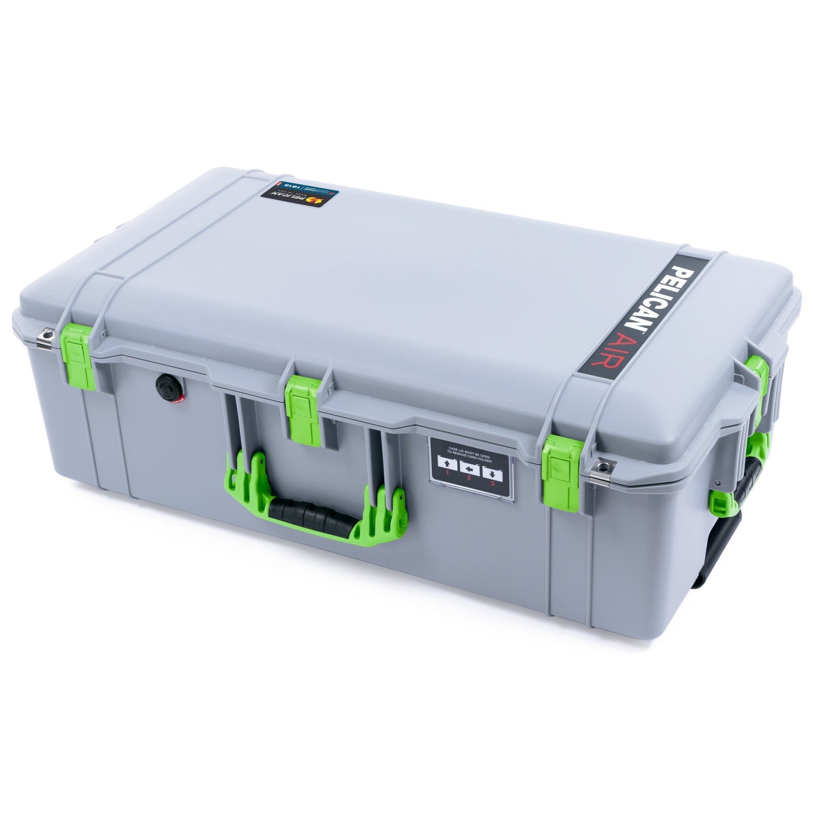Pelican 1615 Air Case - Silver & Lime Green ColorCase