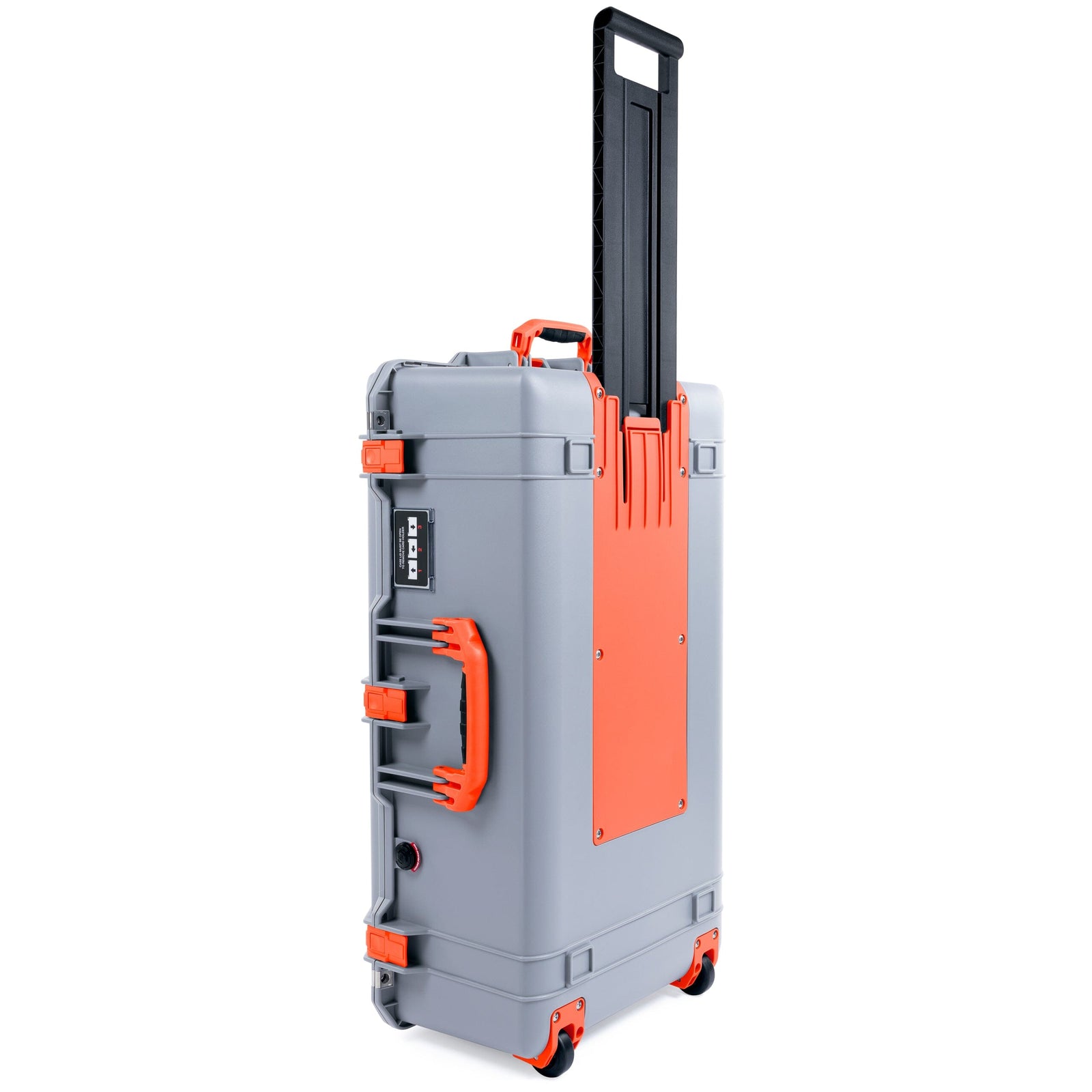 Pelican 1615 Air Case - Silver & Orange Trolley ColorCase