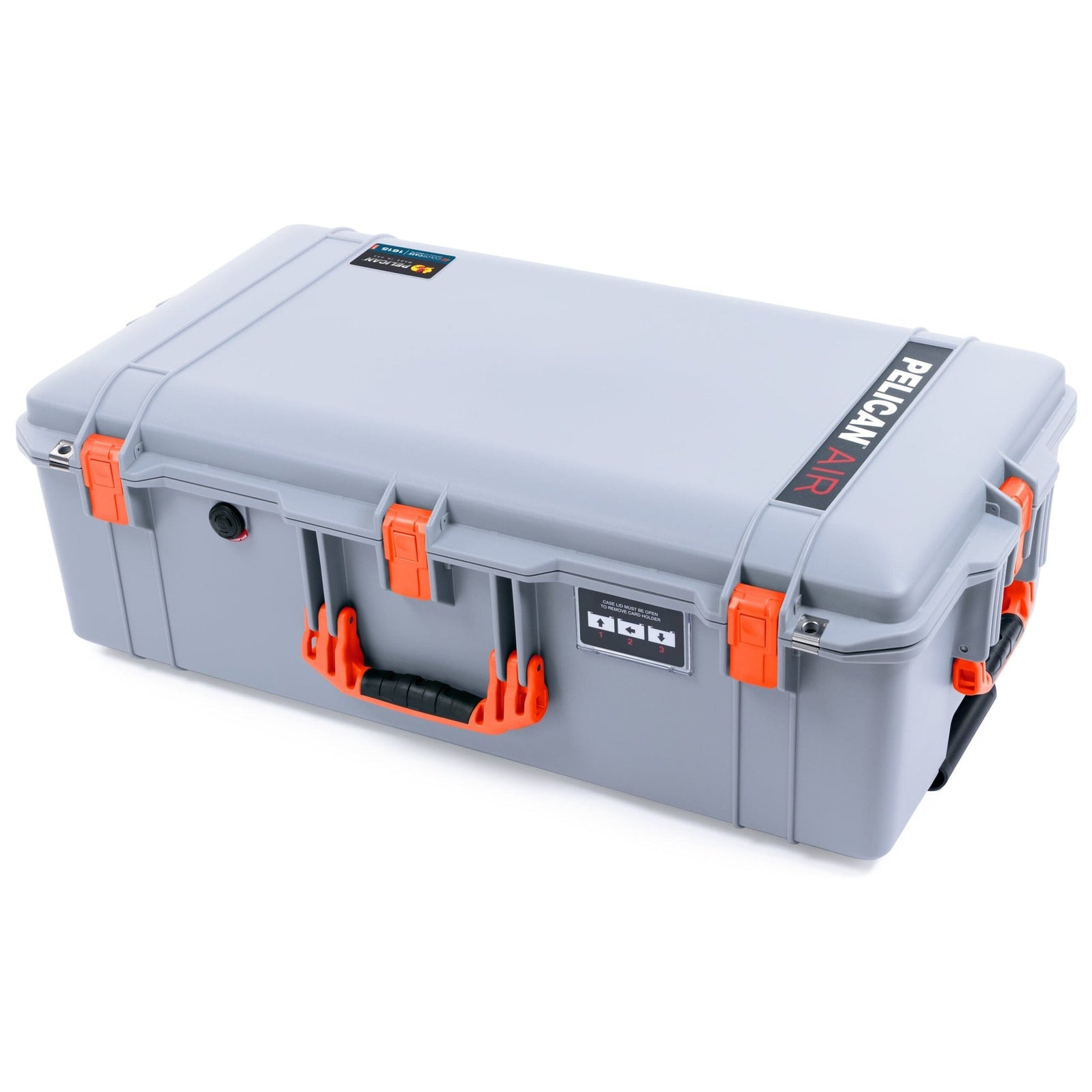 Pelican 1615 Air Case - Silver & Orange ColorCase
