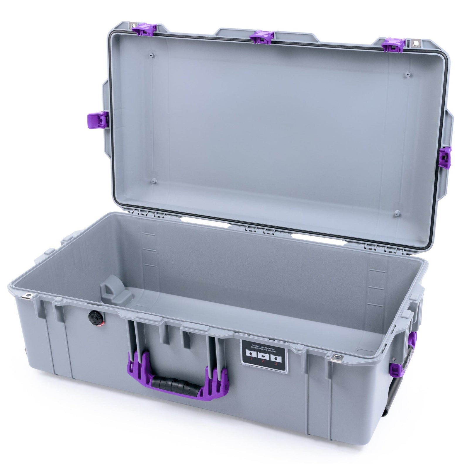 Pelican 1615 Air Case - Silver & Purple Trolley Empty ColorCase 016150-0000-180-371-370