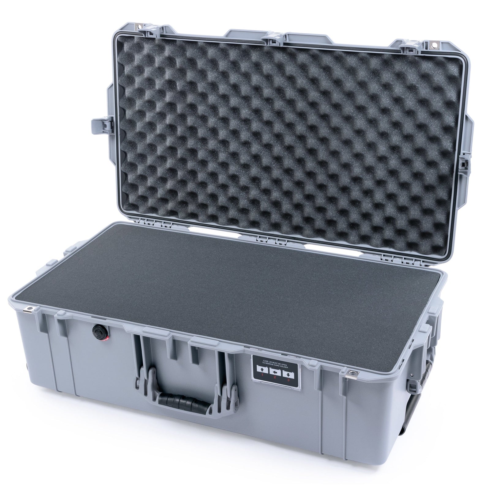 Pelican 1615 Air Case - Silver Pick & Pluck Foam / Convoluted Lid Foam ColorCase 016150-0001-180-181