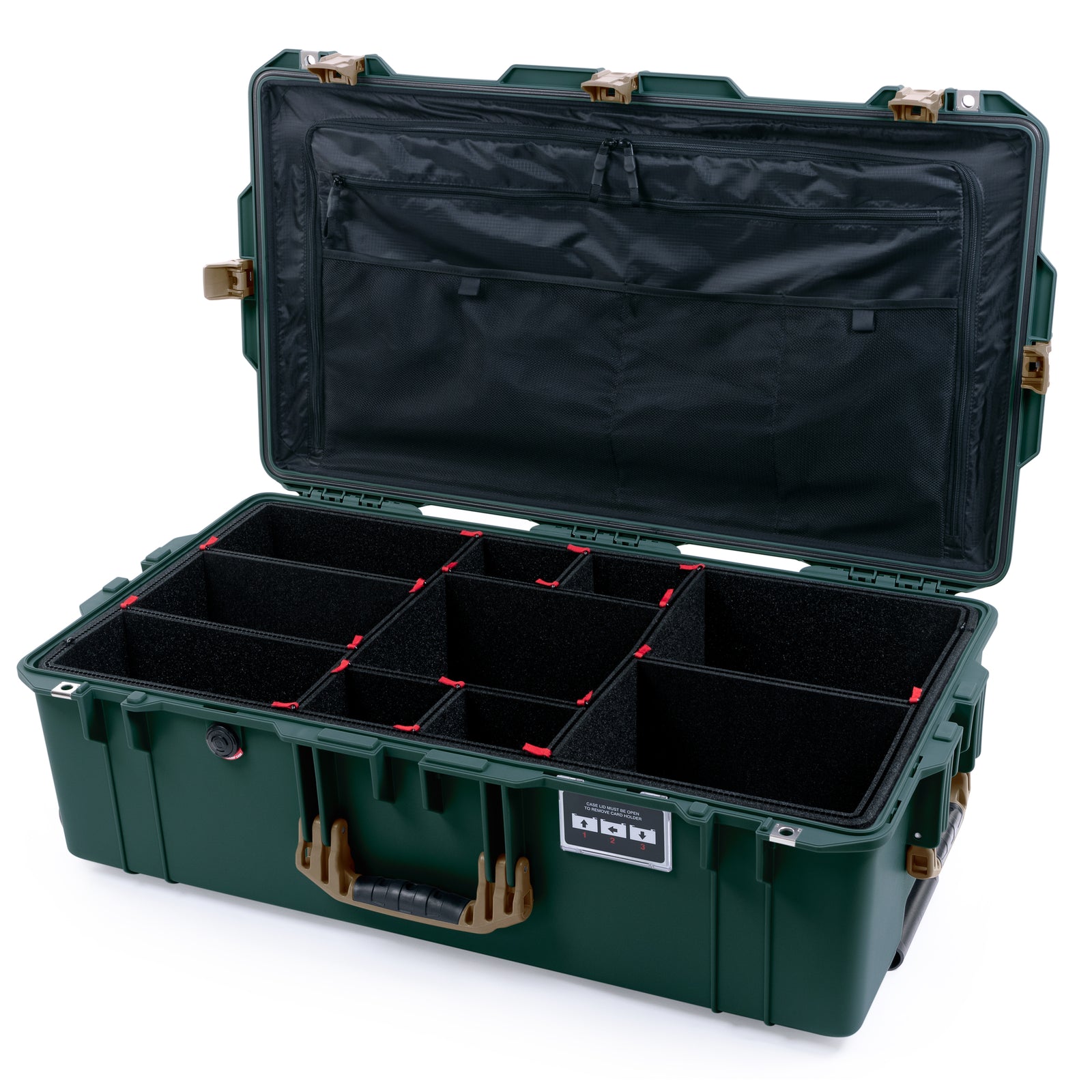 Pelican 1615 Air Case - Trekking Green & Dark Desert Dirt Trolley