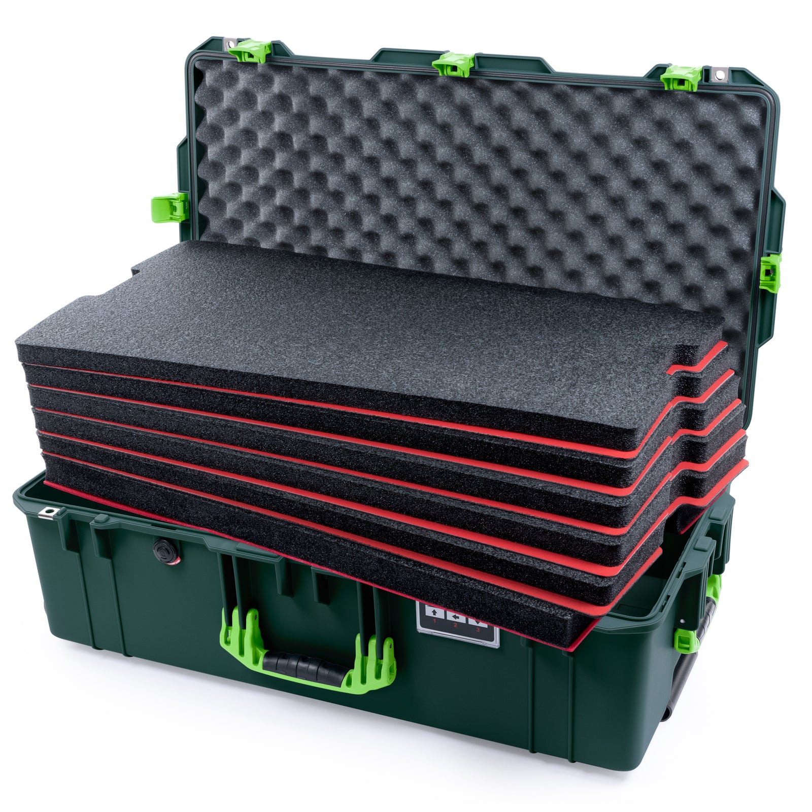 Pelican 1615 Air Case - Trekking Green & Lime Green