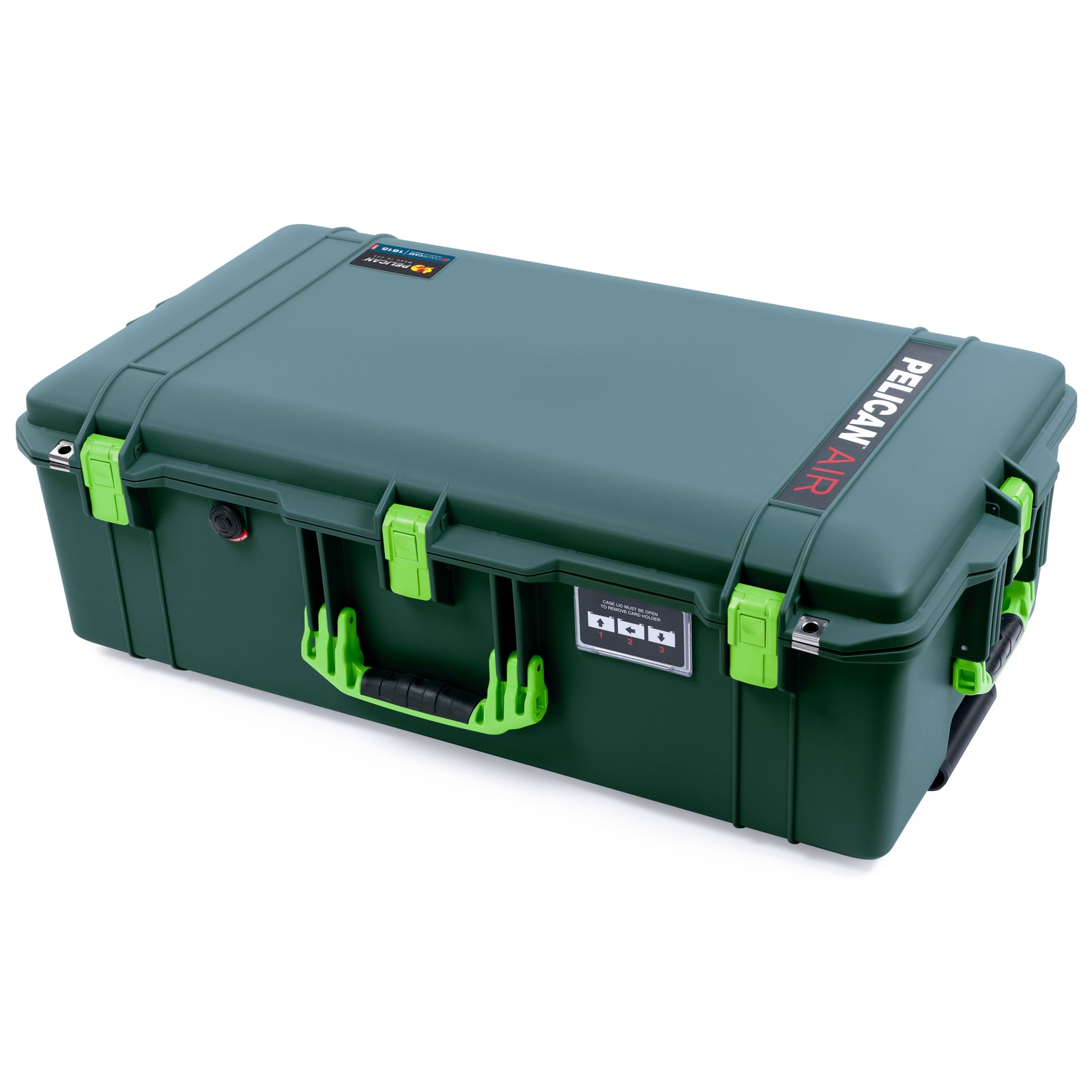 Pelican 1615 Air Case - Trekking Green & Lime Green Trolley