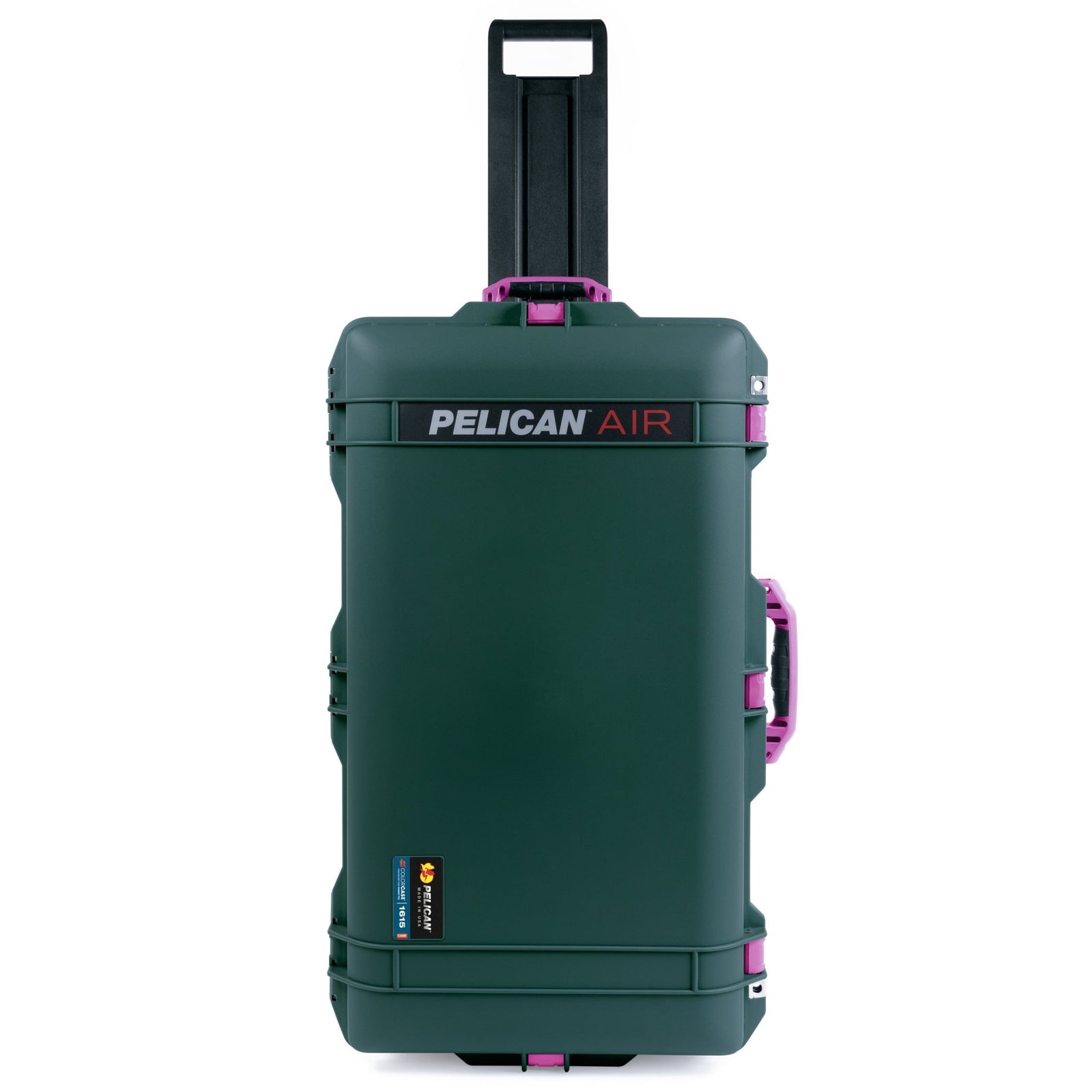Pelican 1615 Air Case - Trekking Green & Magenta Trolley - Empty