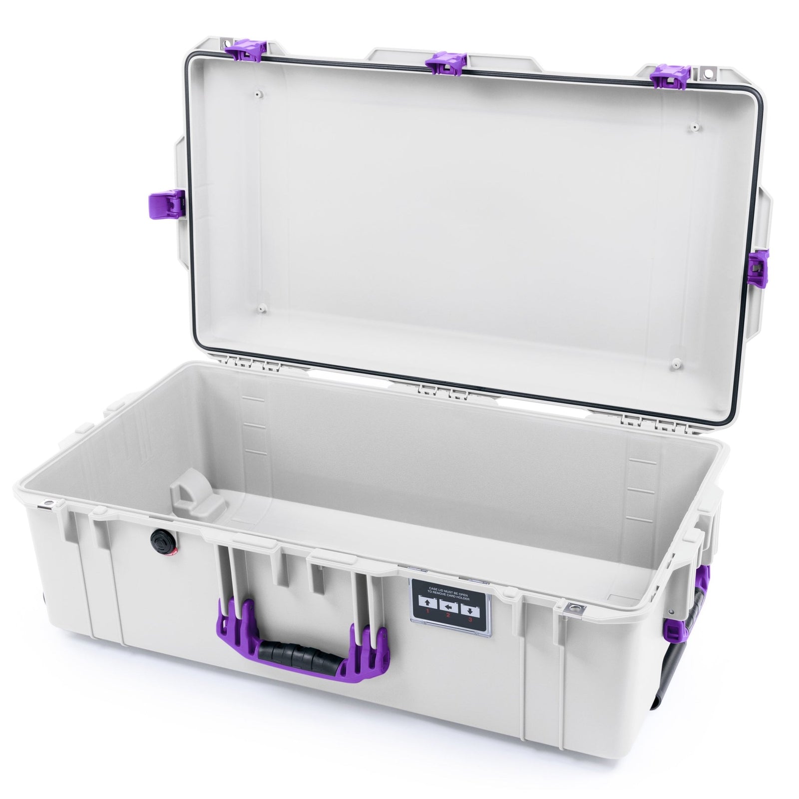 Pelican 1615 Air Case - Whiteout & Purple Trolley - Empty