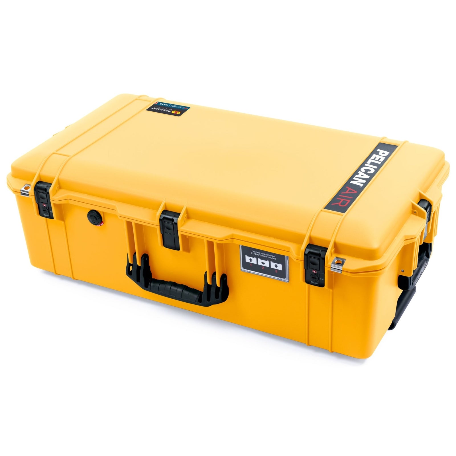 Pelican 1615 Air Case - Yellow & Black TSA Latches - Empty