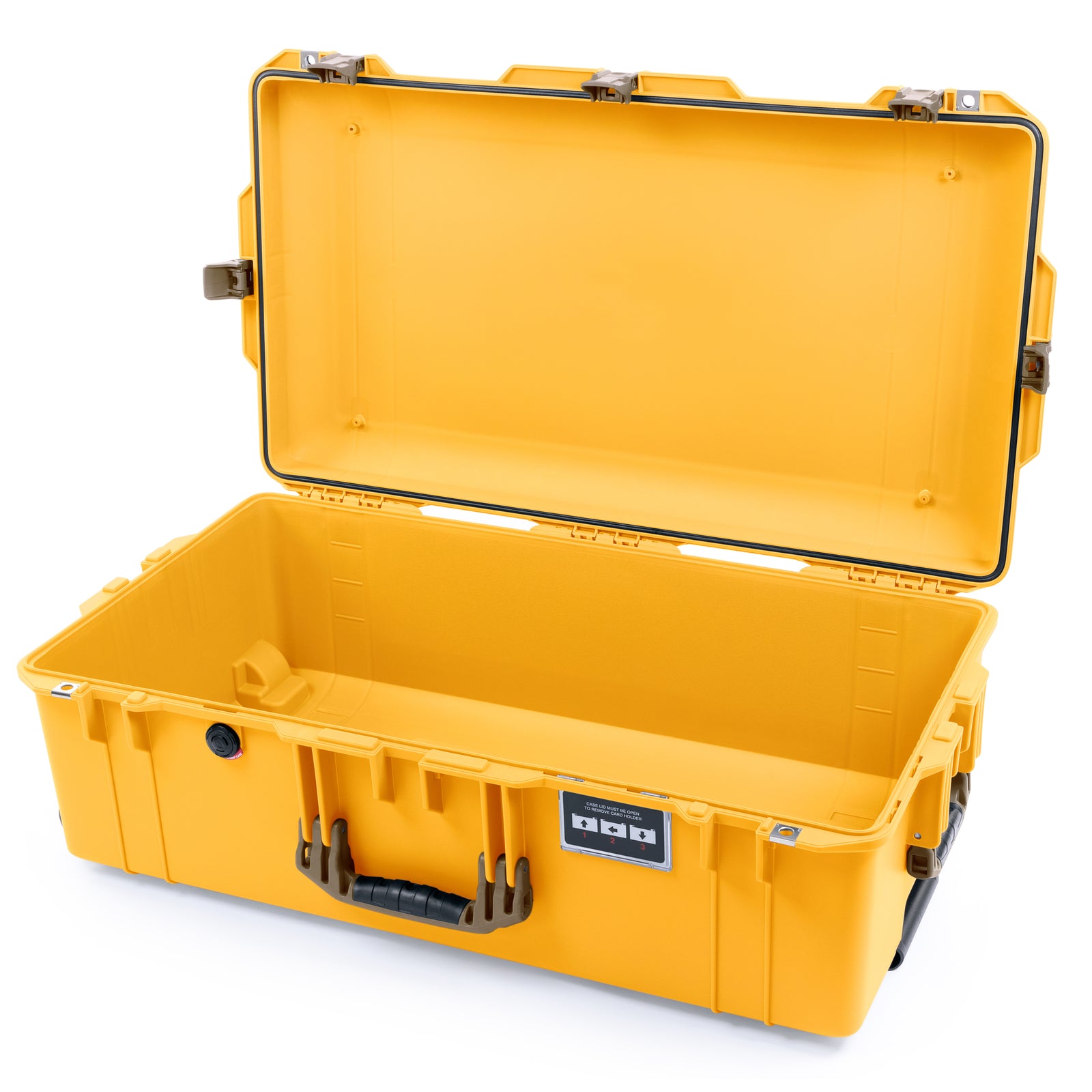 Pelican 1615 Air Case - Yellow & Dark Desert Dirt Trolley
