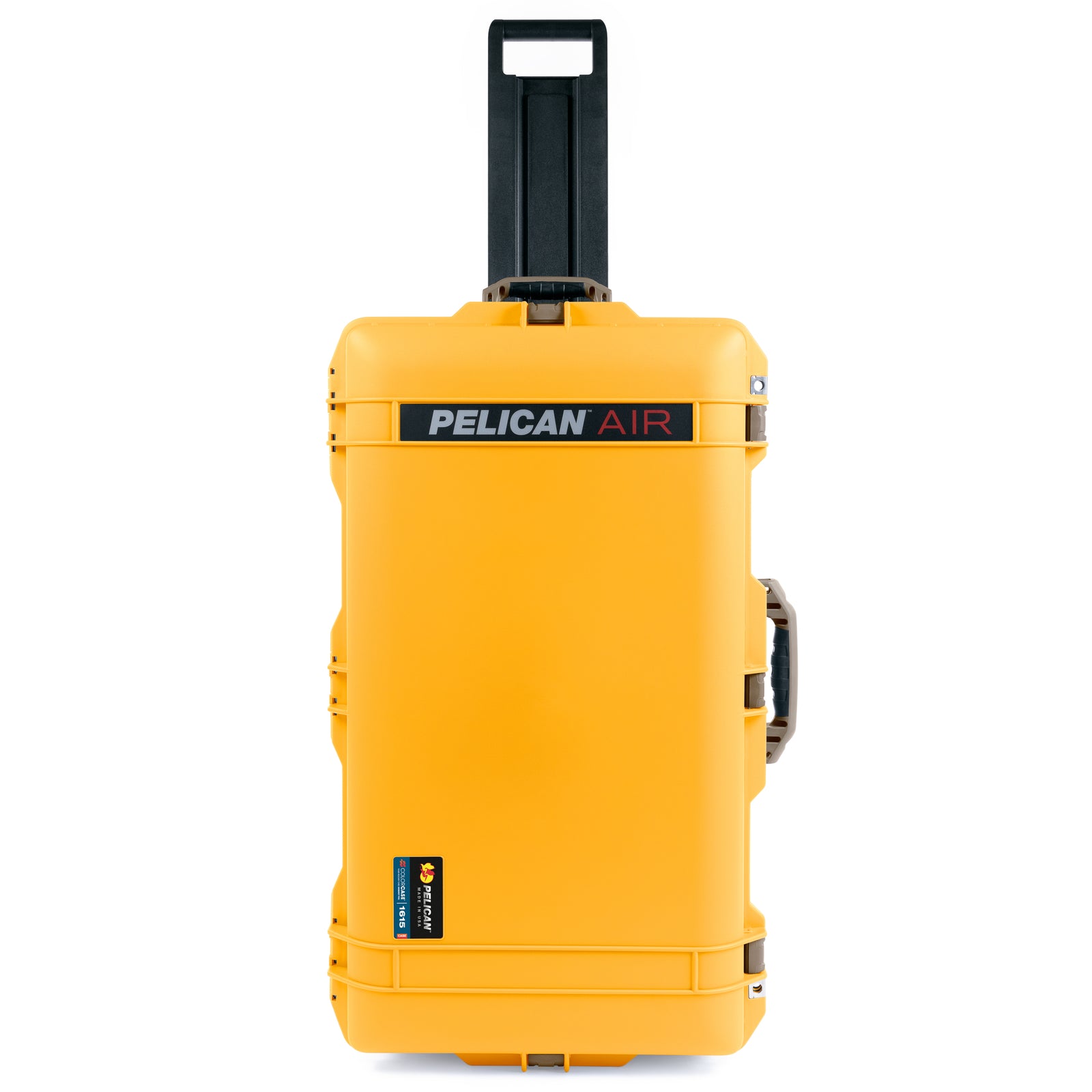Pelican 1615 Air Case - Yellow & Dark Desert Dirt Trolley