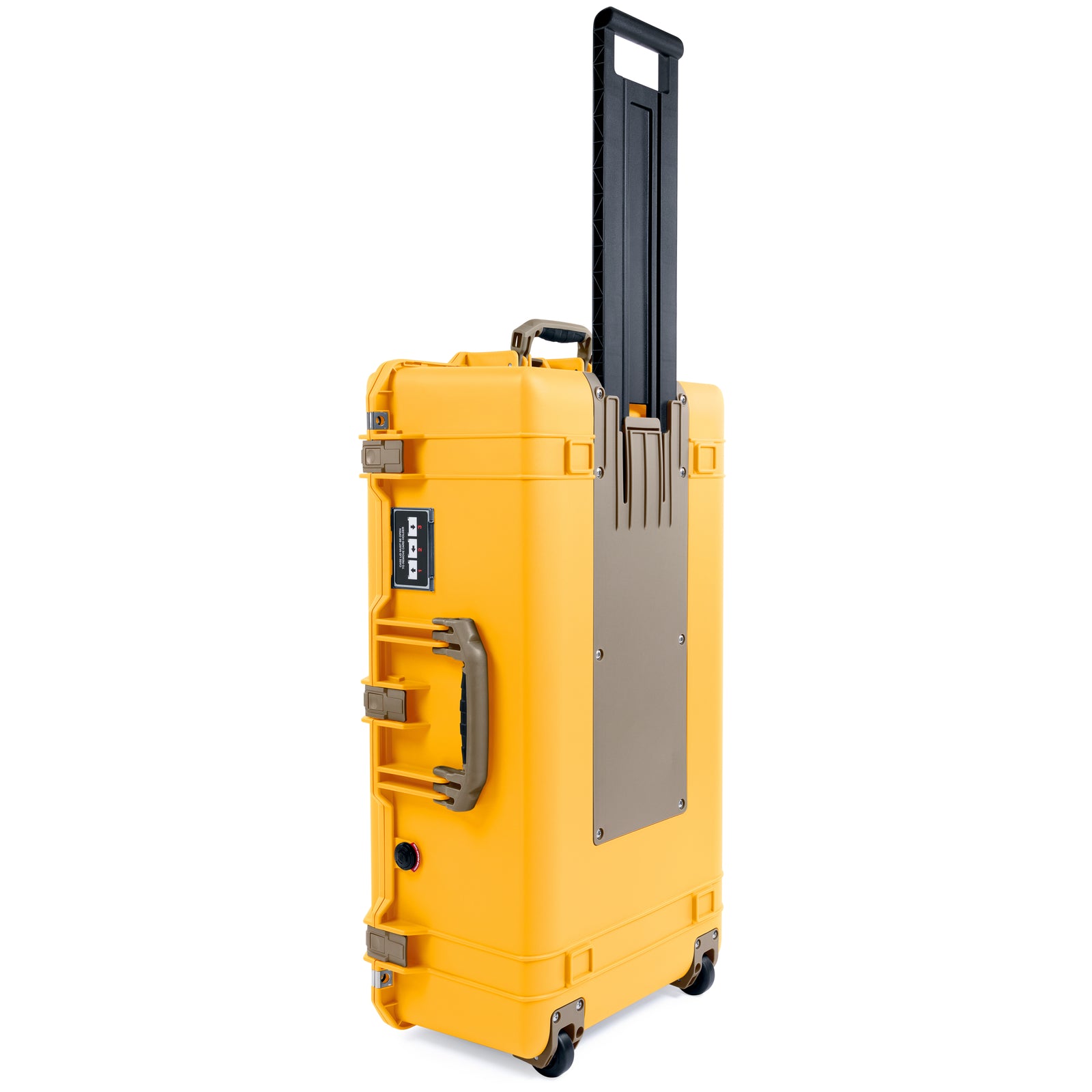 Pelican 1615 Air Case - Yellow & Dark Desert Dirt Trolley